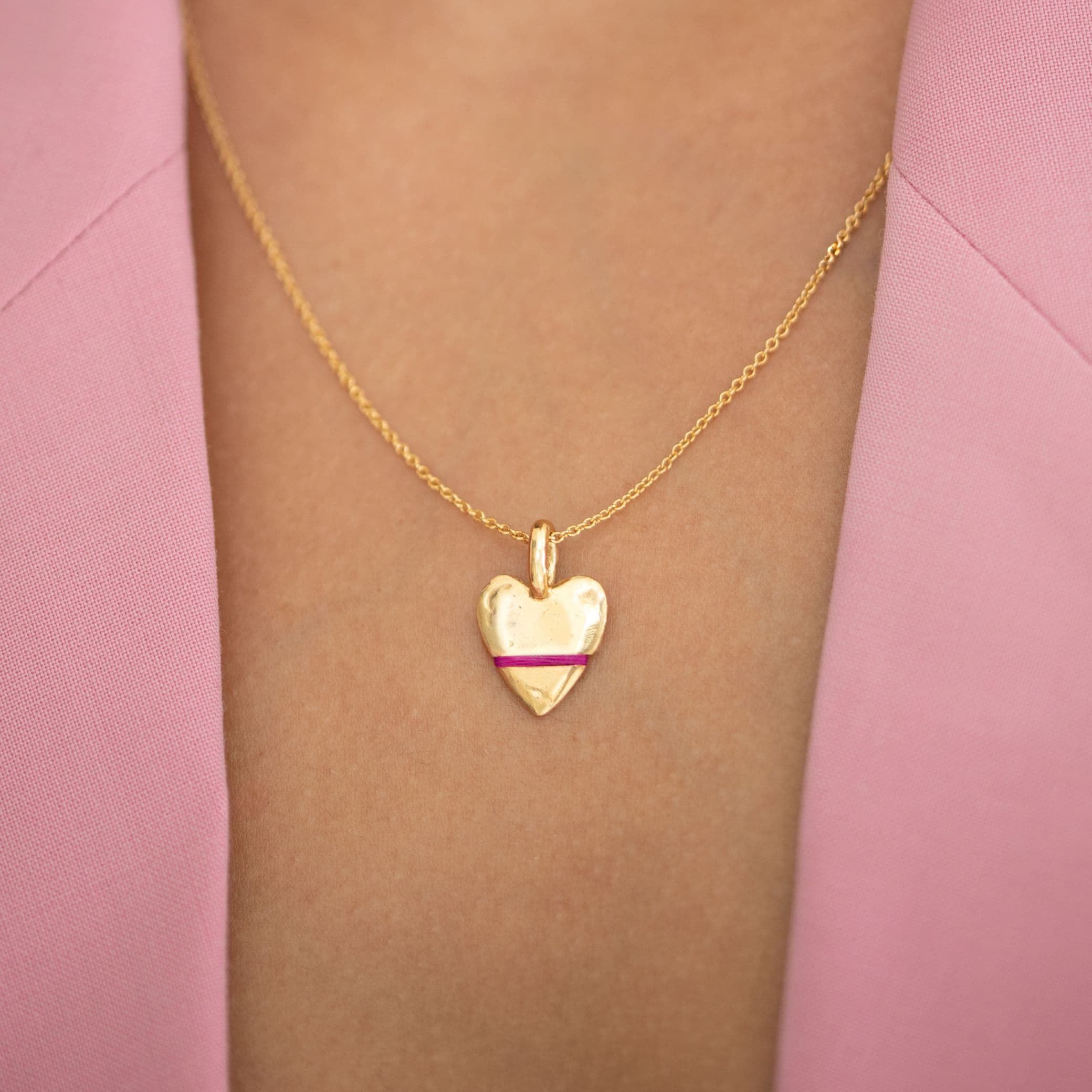 The Mini Heart-Full Necklace - Thousand Fibres