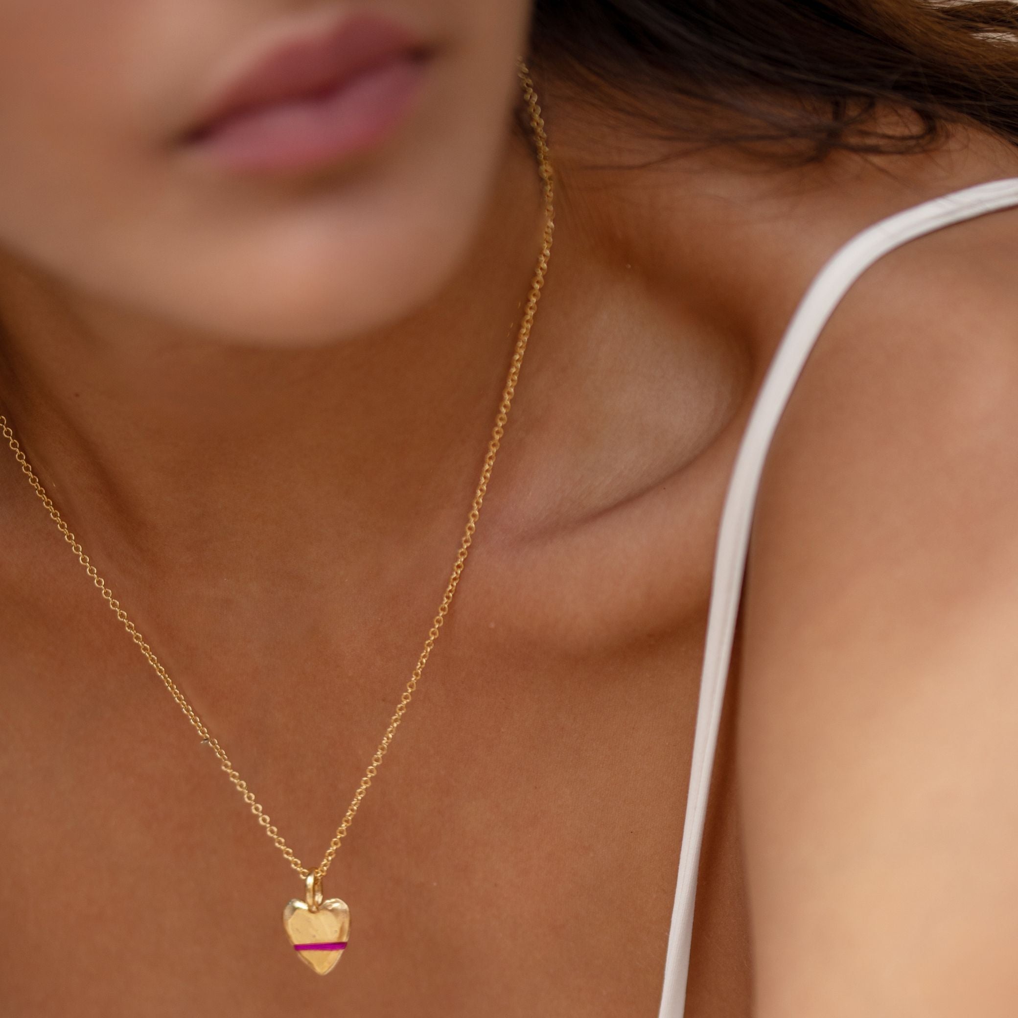 The Mini Heart-Full Necklace - Thousand Fibres