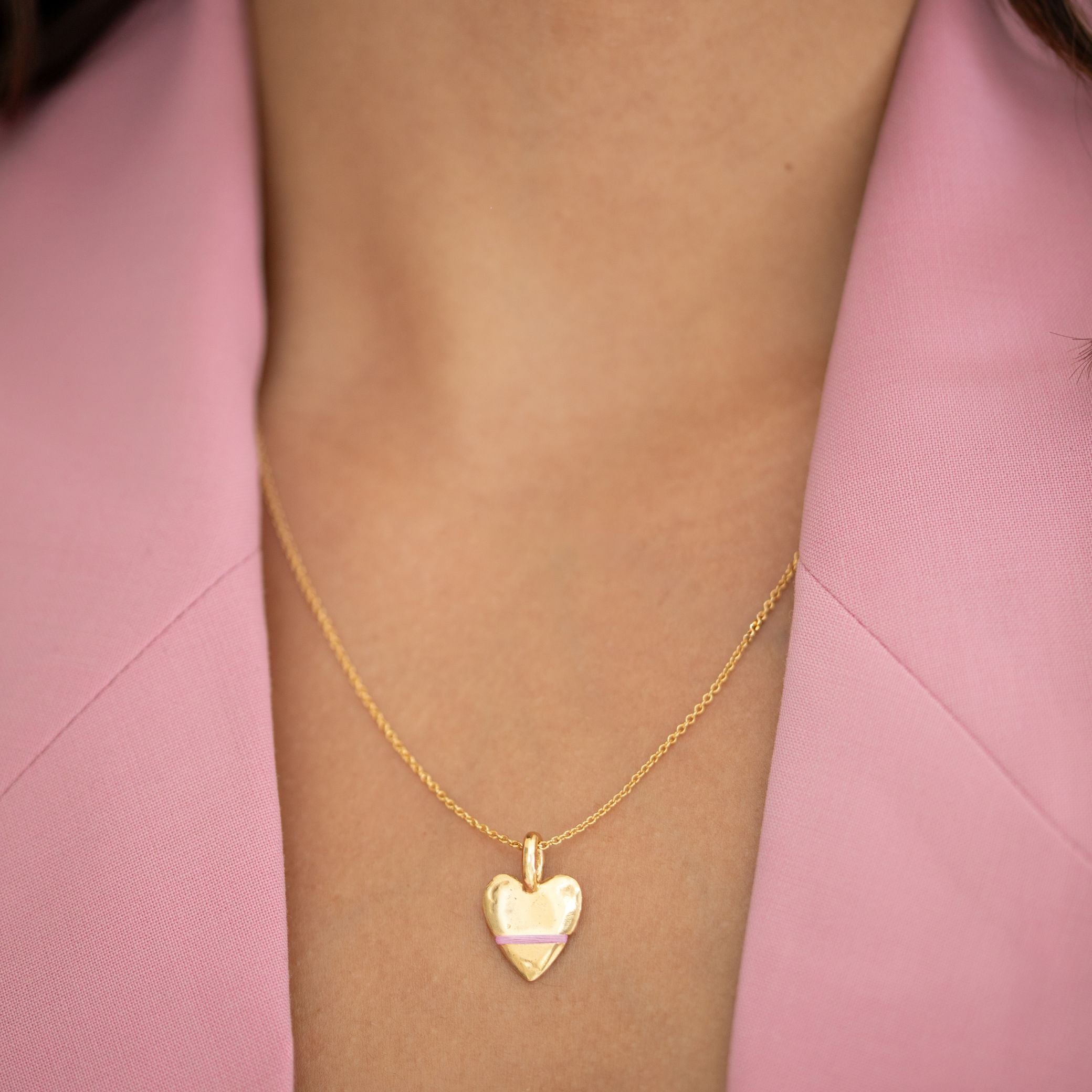 The Mini Heart-Full Necklace - Thousand Fibres