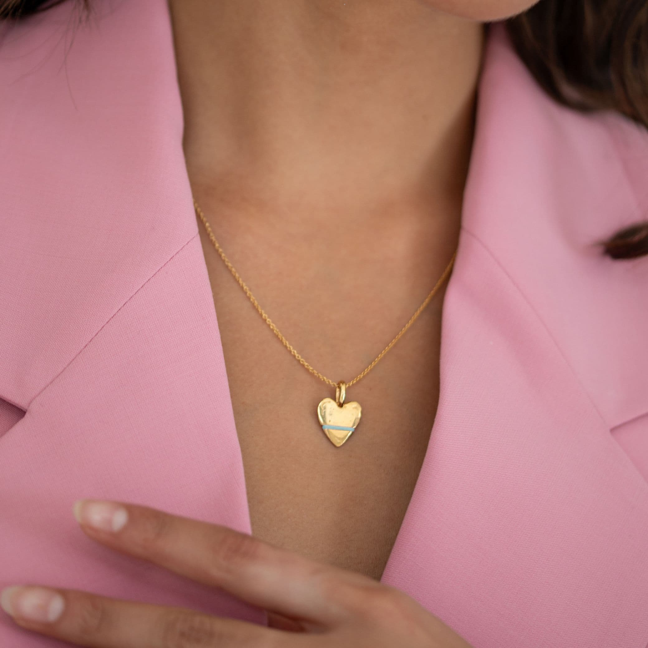 The Mini Heart-Full Necklace - Thousand Fibres