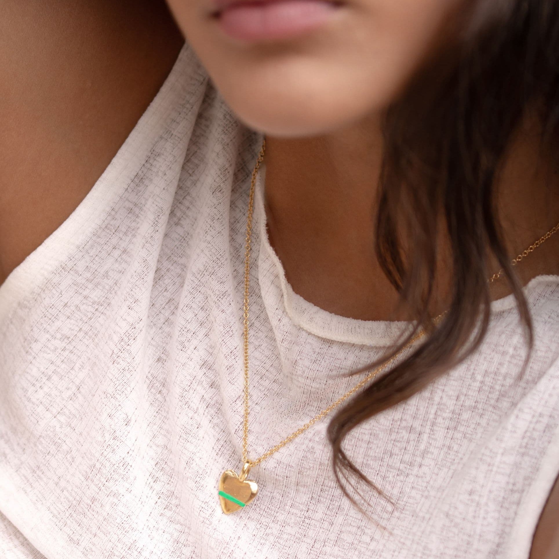 The Mini Heart-Full Necklace - Thousand Fibres