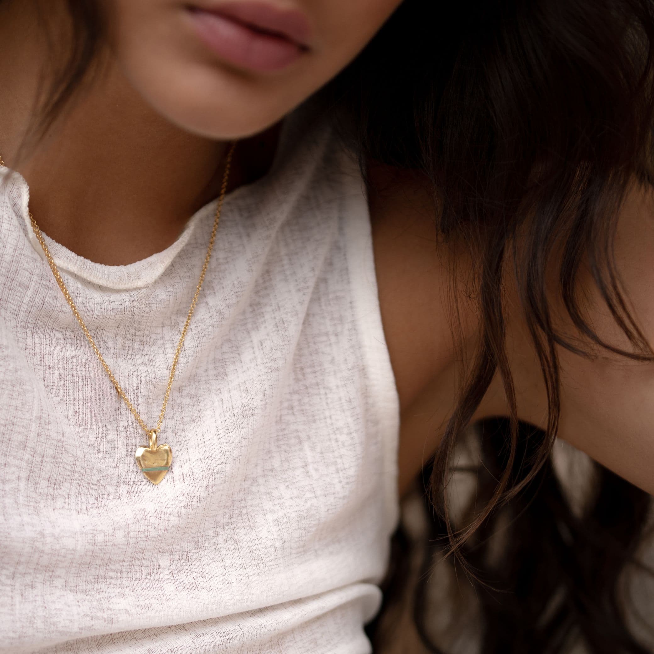 The Mini Heart-Full Necklace - Thousand Fibres