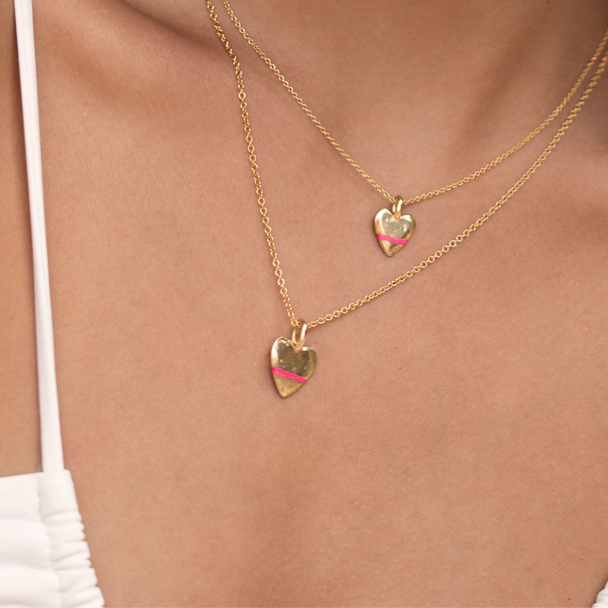 The Mini Heart-Full Necklace - Thousand Fibres