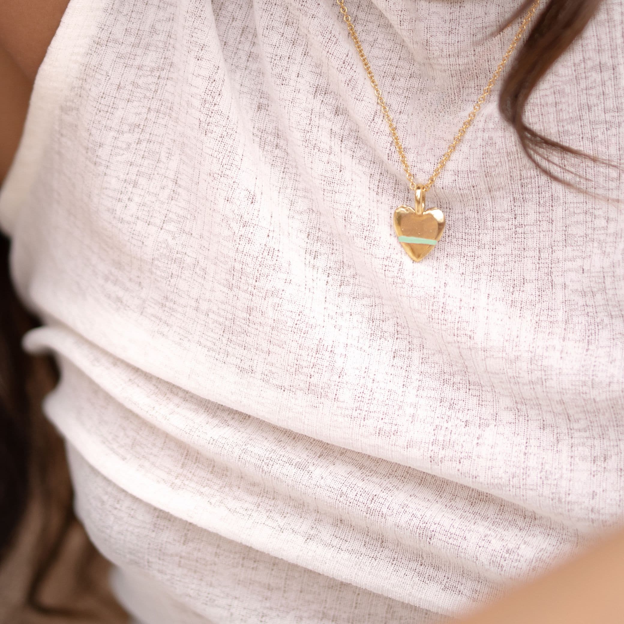 The Mini Heart-Full Necklace - Thousand Fibres