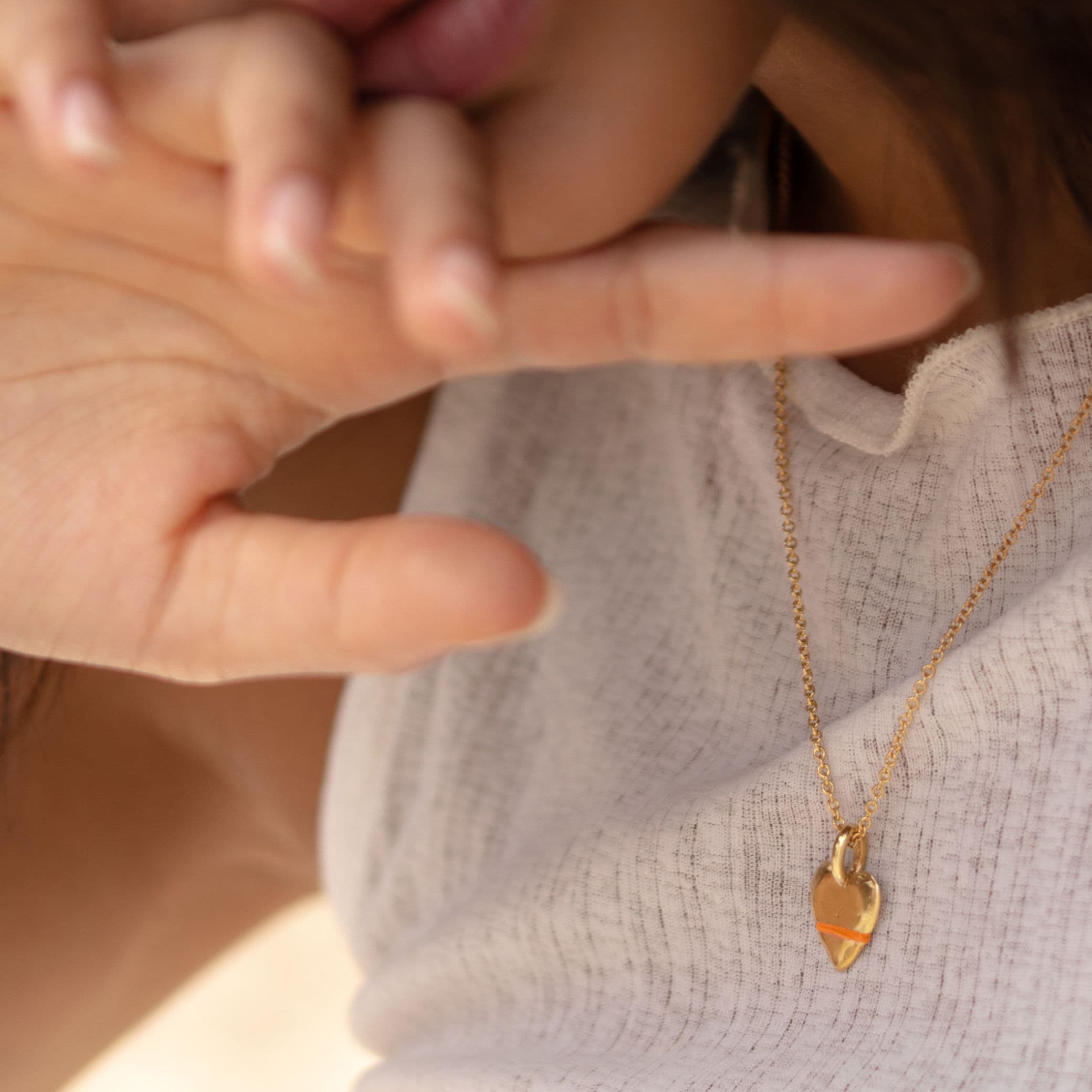 The Mini Heart-Full Necklace - Thousand Fibres