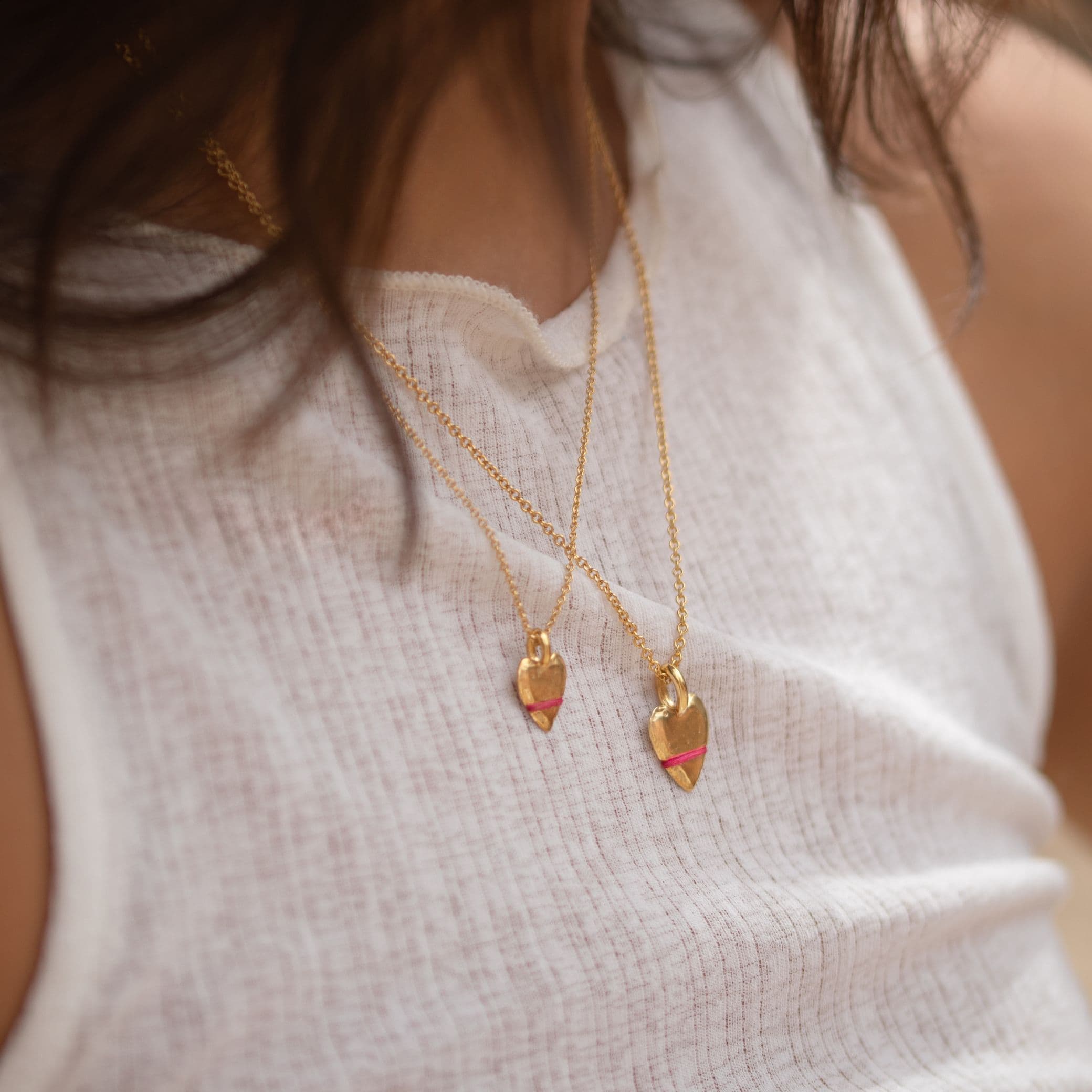 The Mini Heart-Full Necklace - Thousand Fibres