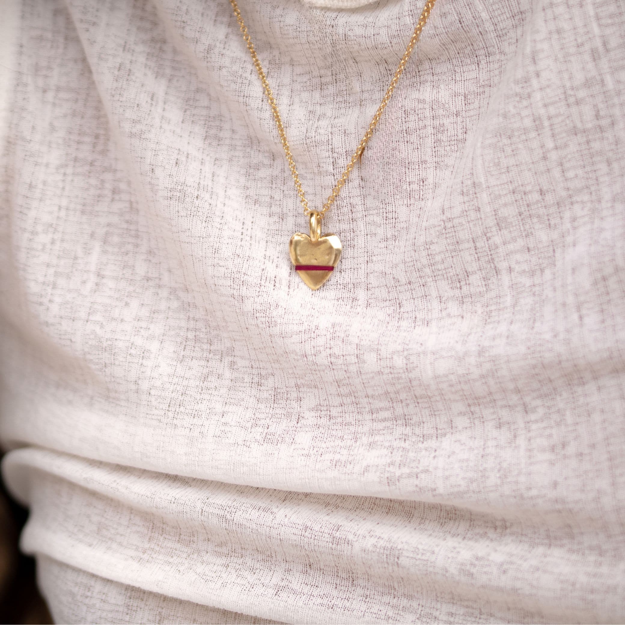 The Mini Heart-Full Necklace - Thousand Fibres