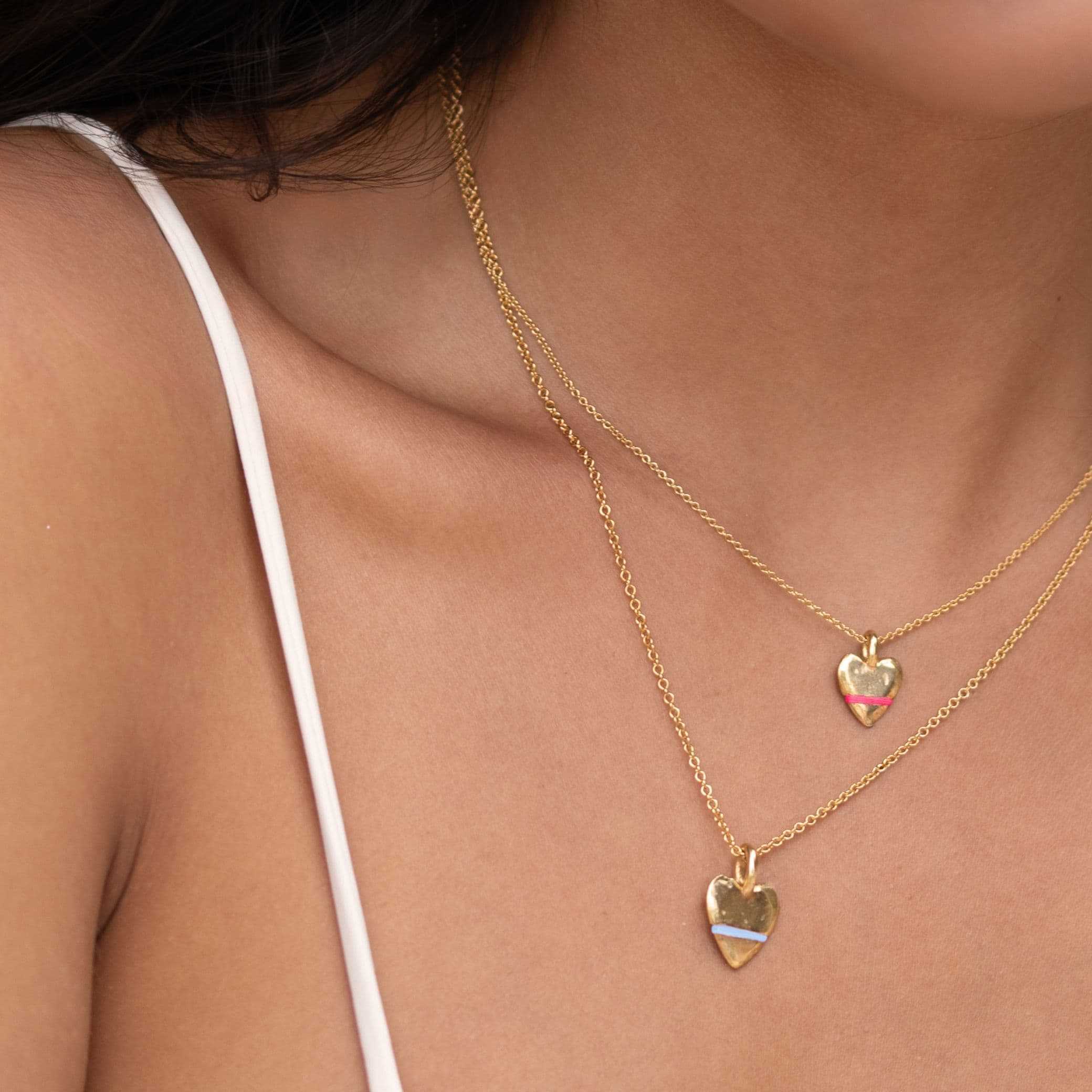 The Mini Heart-Full Necklace - Thousand Fibres