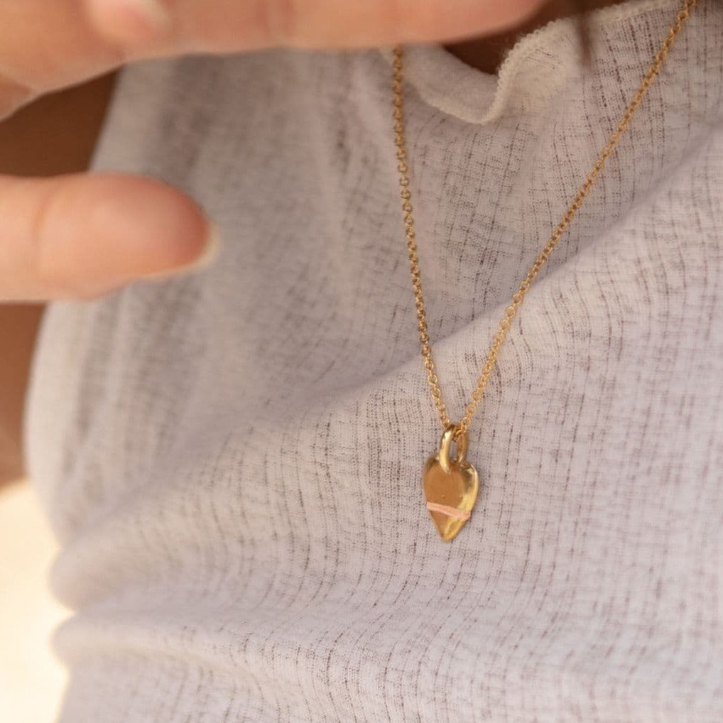 The Mini Heart-Full Necklace - Thousand Fibres