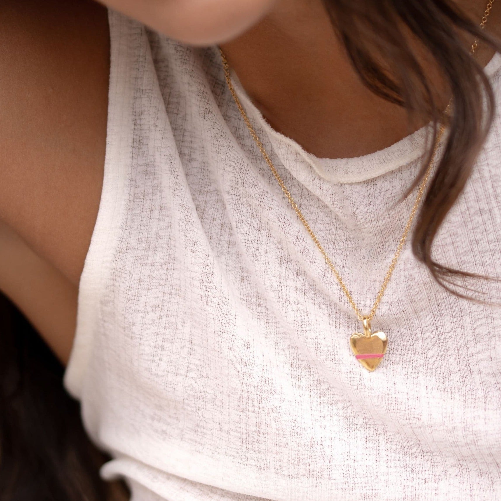 The Mini Heart-Full Necklace - Thousand Fibres