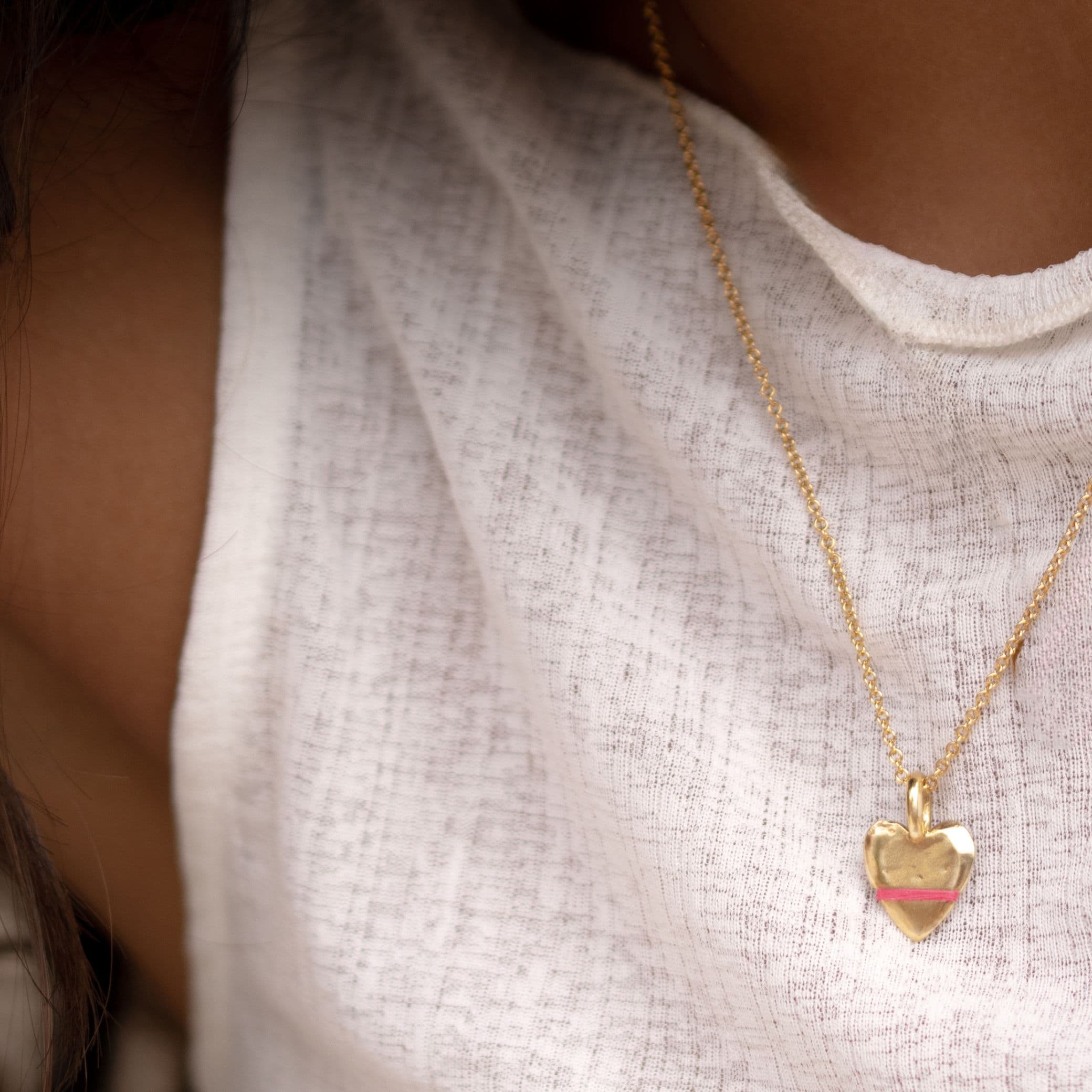 The Mini Heart-Full Necklace - Thousand Fibres