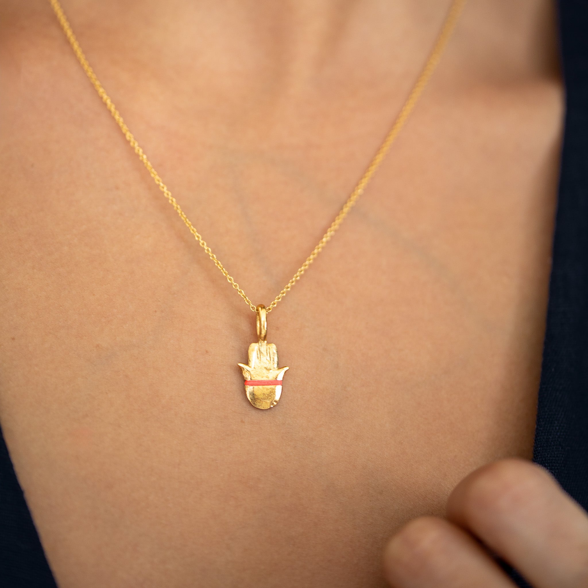 The Mini Hamsa Necklace