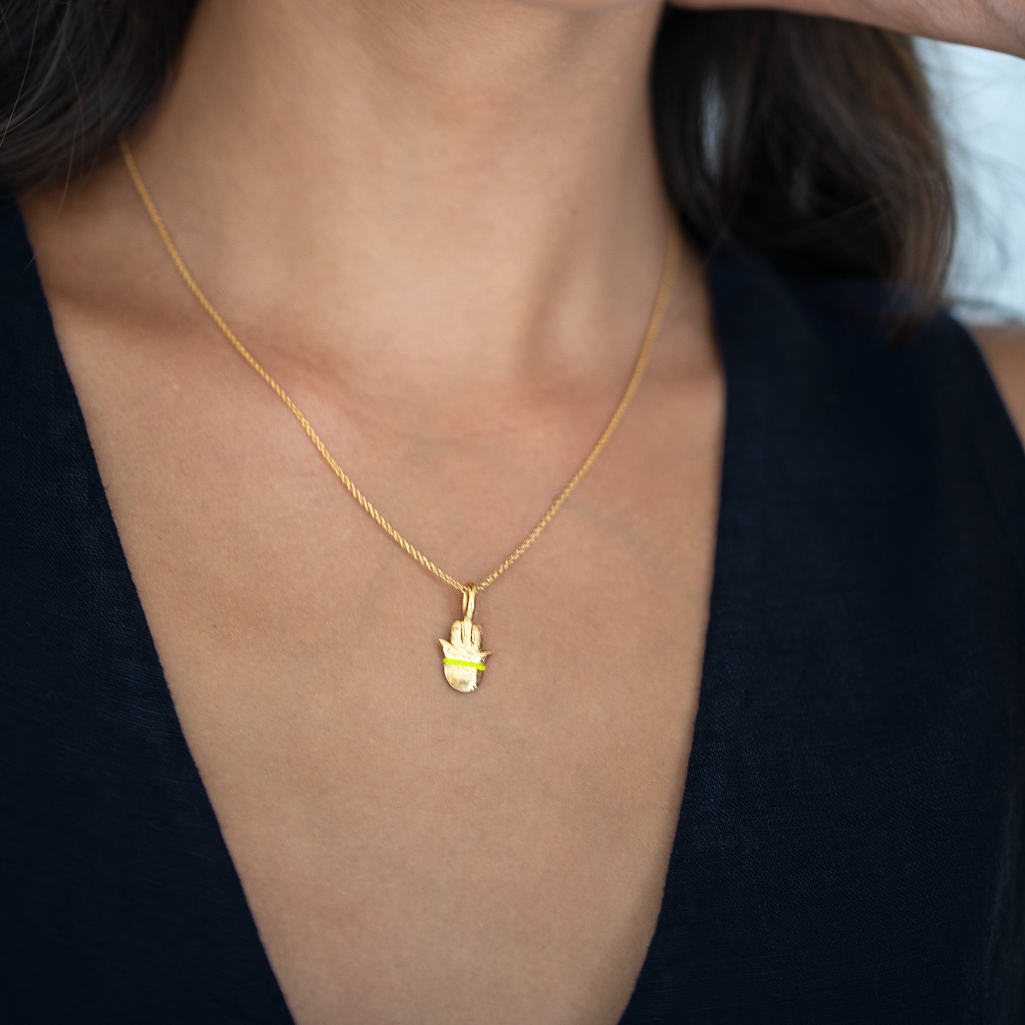 The Mini Hamsa Necklace