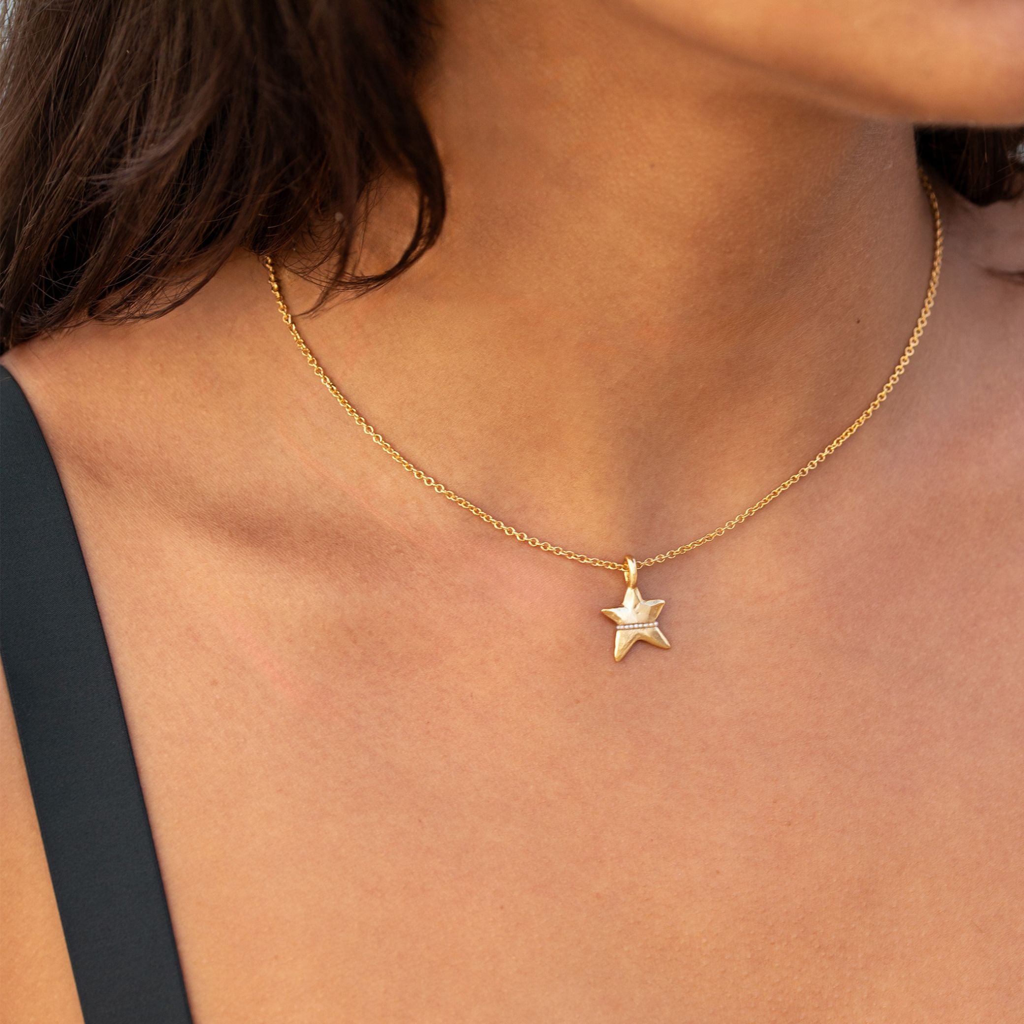 The Pearl Mini Lucky Star Necklace - Thousand Fibres