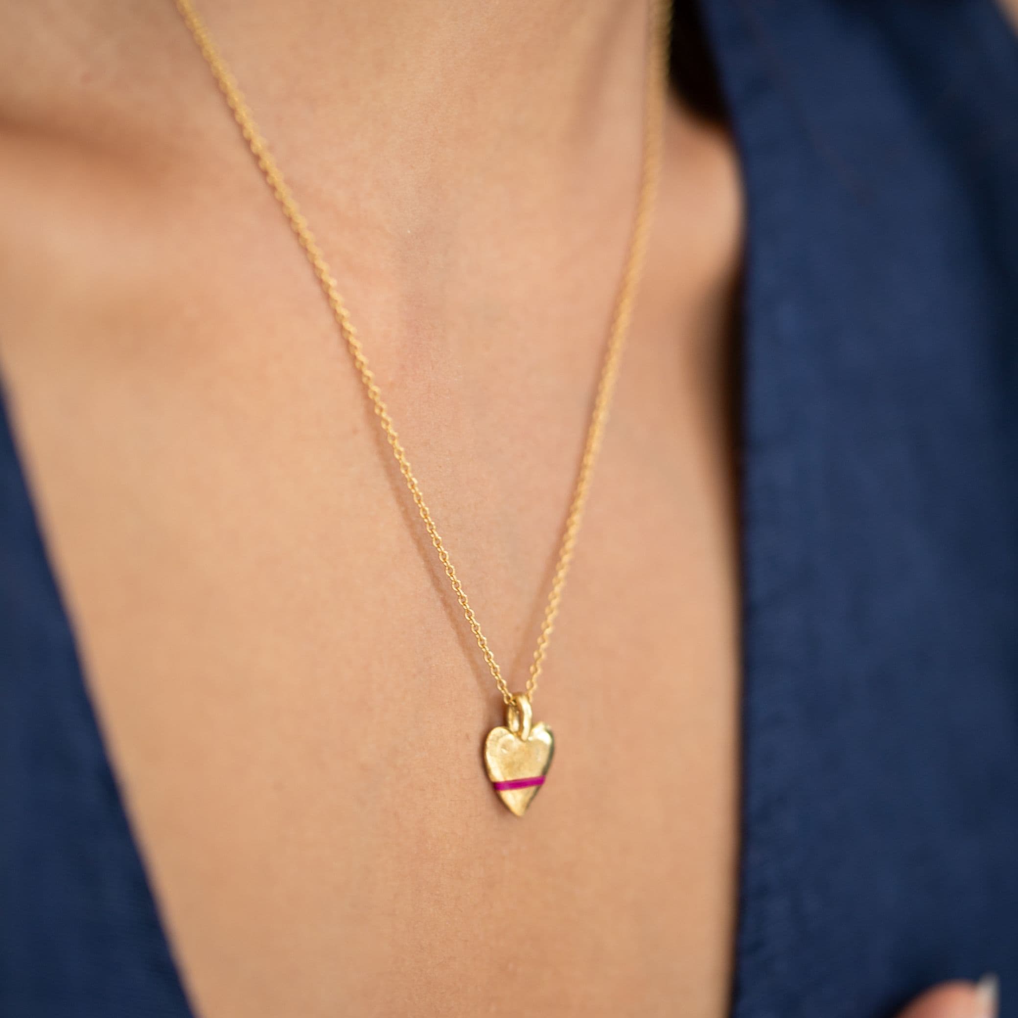 The Tiny Talisman Heart-Full Necklace - Thousand Fibres