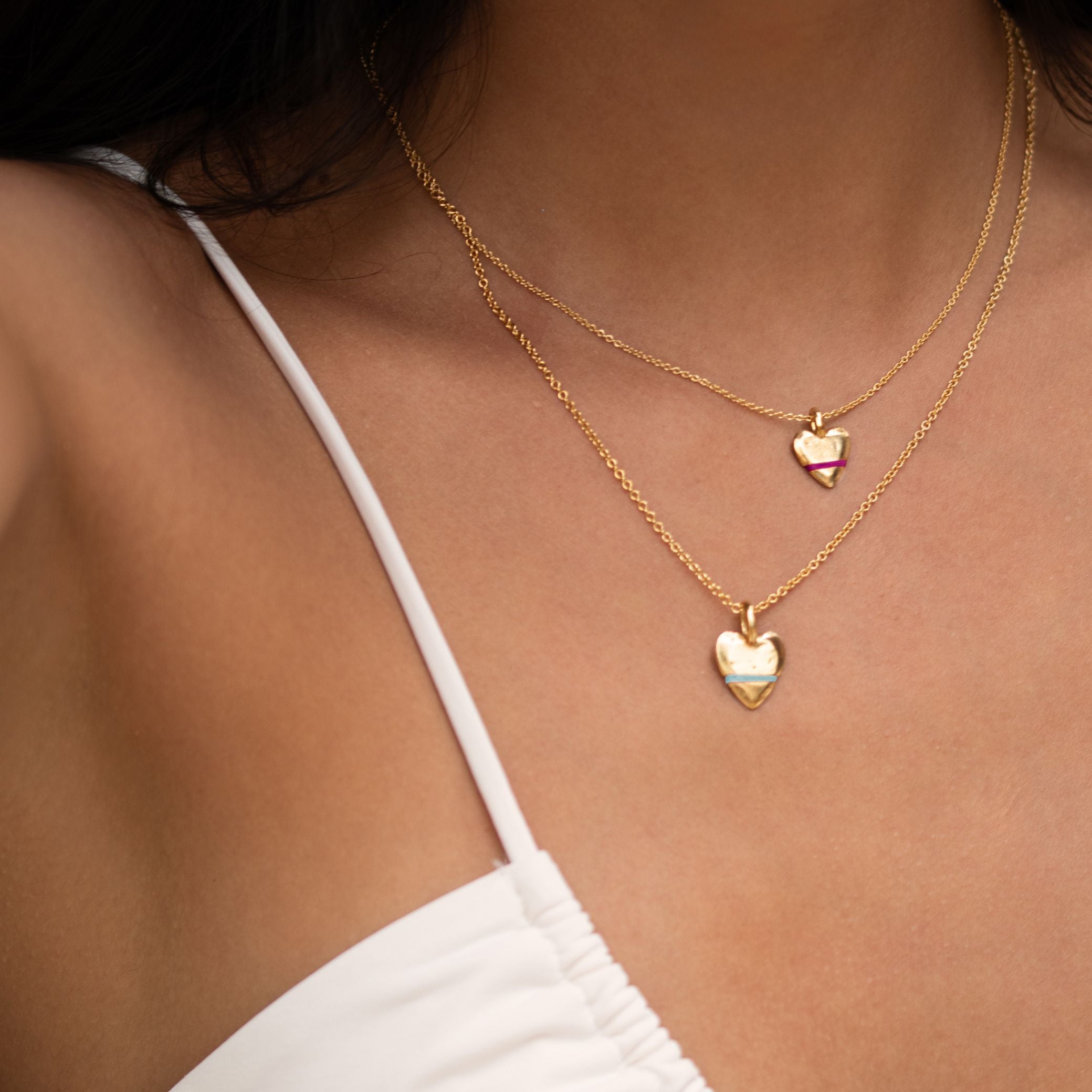 The Tiny Talisman Heart-Full Necklace - Thousand Fibres