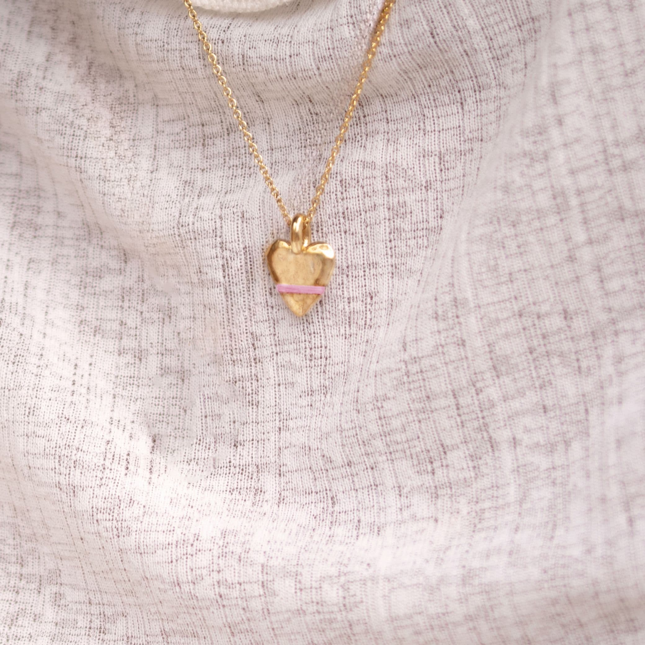 The Tiny Talisman Heart-Full Necklace - Thousand Fibres