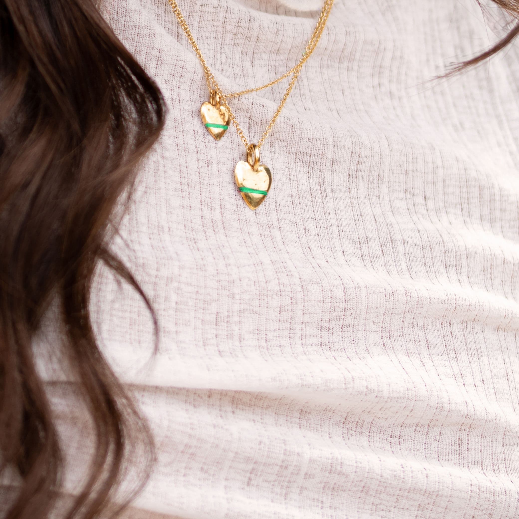 The Tiny Talisman Heart-Full Necklace - Thousand Fibres