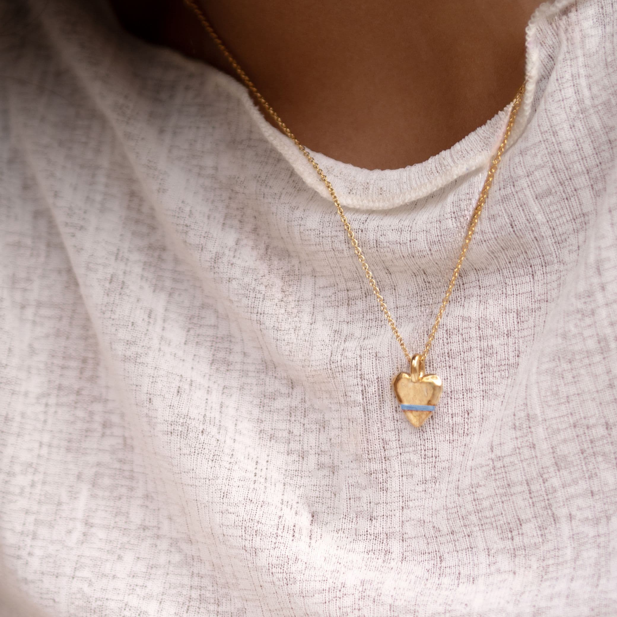 The Tiny Talisman Heart-Full Necklace - Thousand Fibres