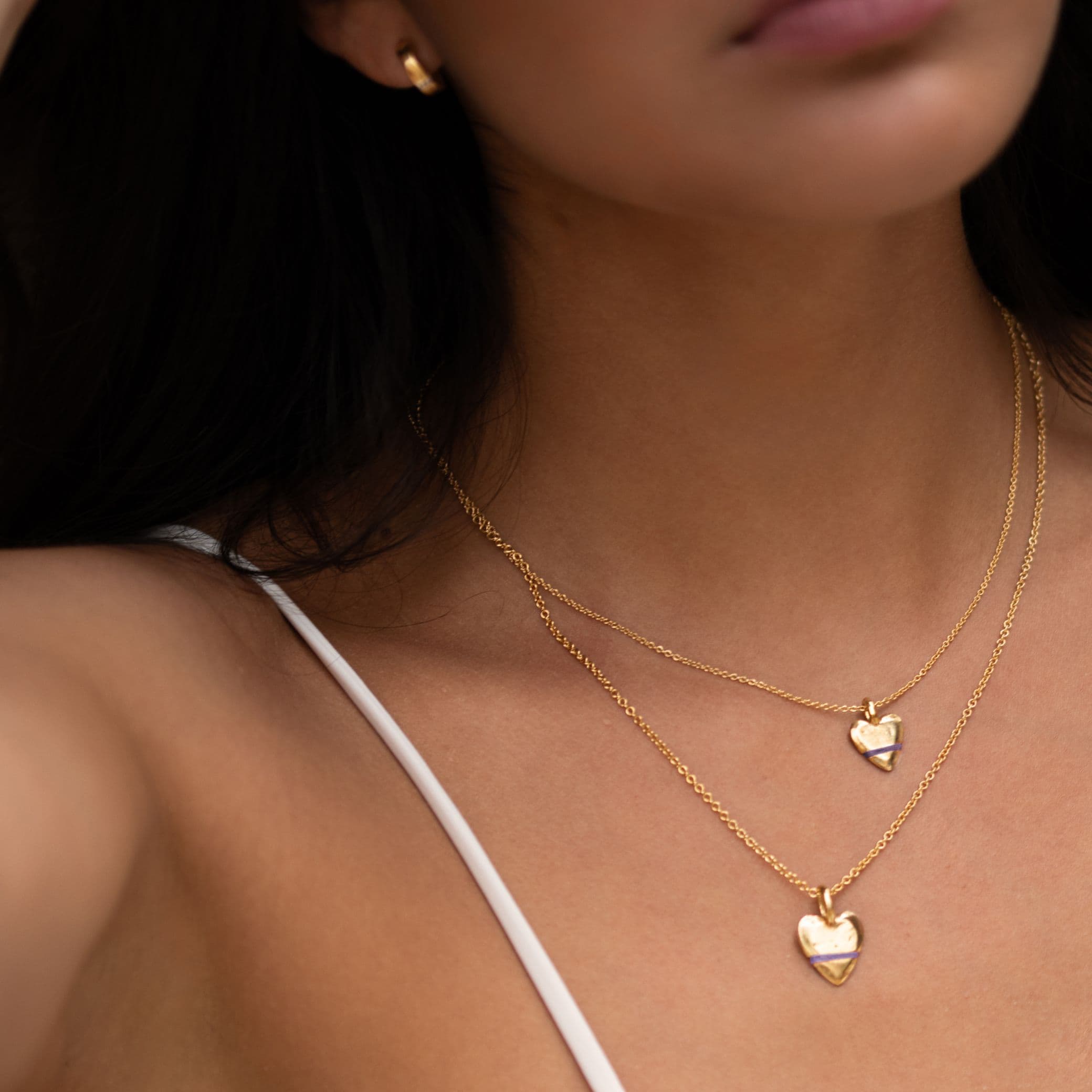 The Tiny Talisman Heart-Full Necklace - Thousand Fibres