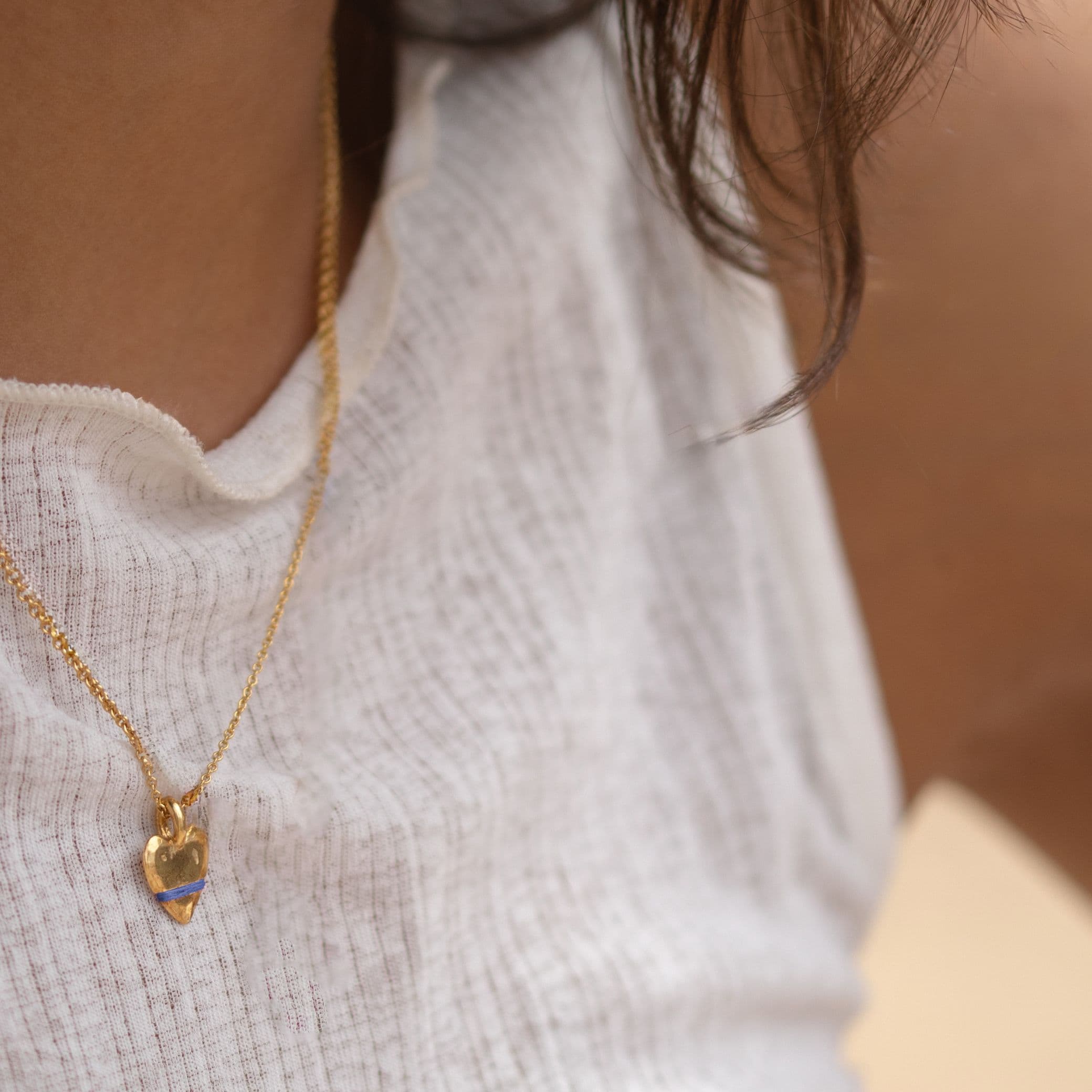 The Tiny Talisman Heart-Full Necklace - Thousand Fibres