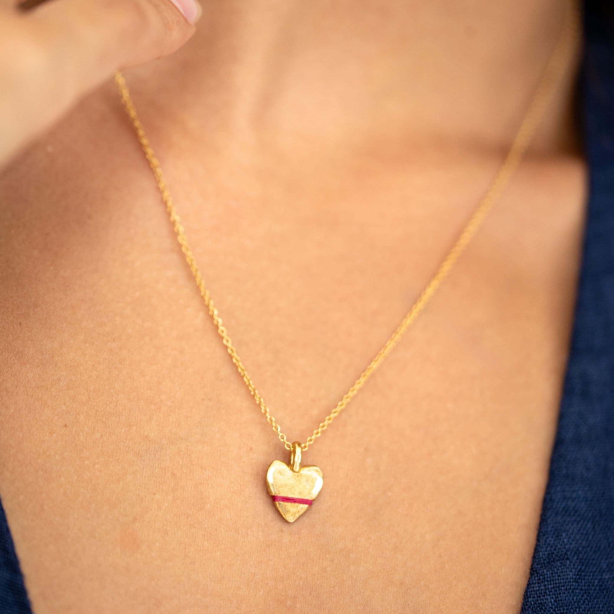 The Tiny Talisman Heart-Full Necklace - Thousand Fibres
