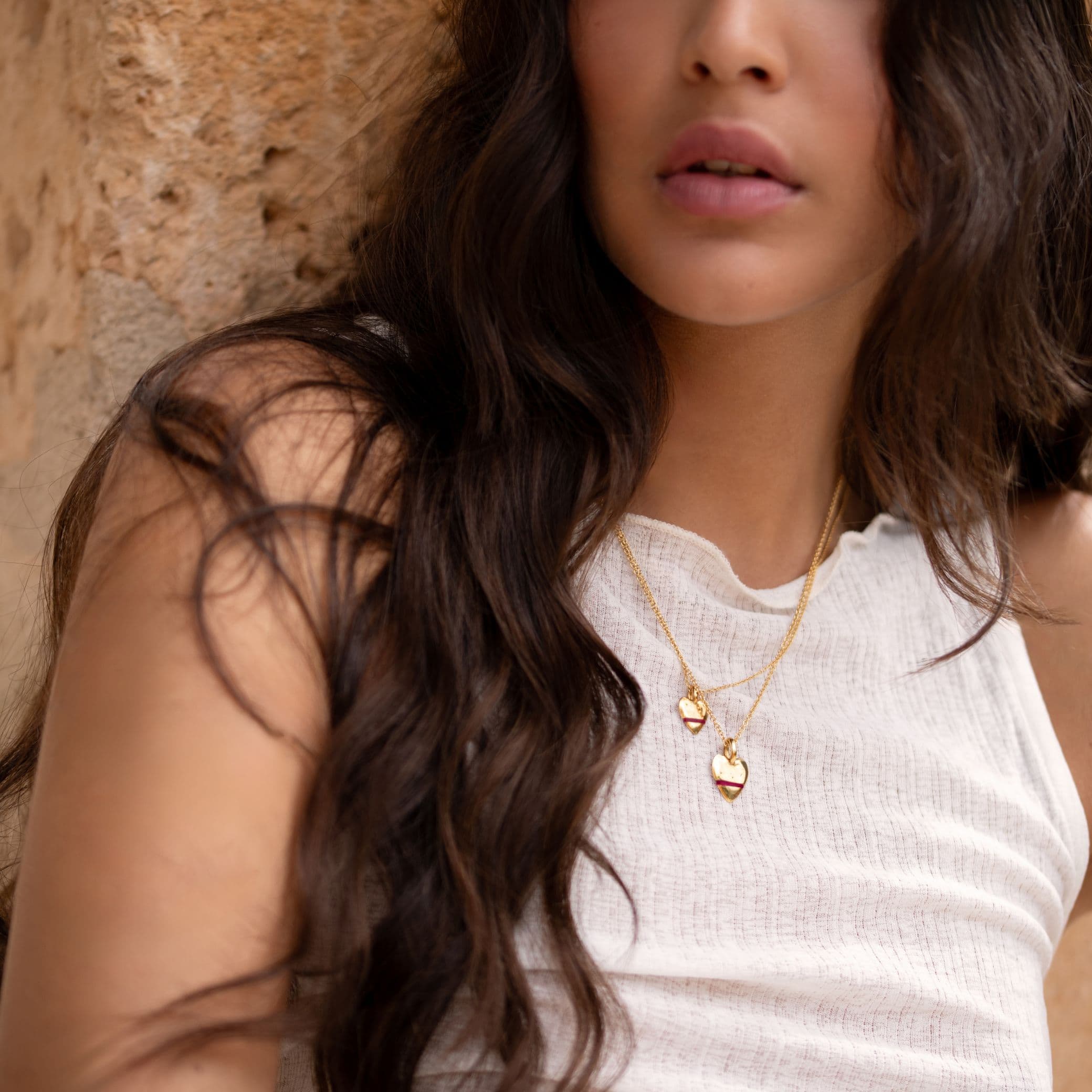 The Tiny Talisman Heart-Full Necklace - Thousand Fibres