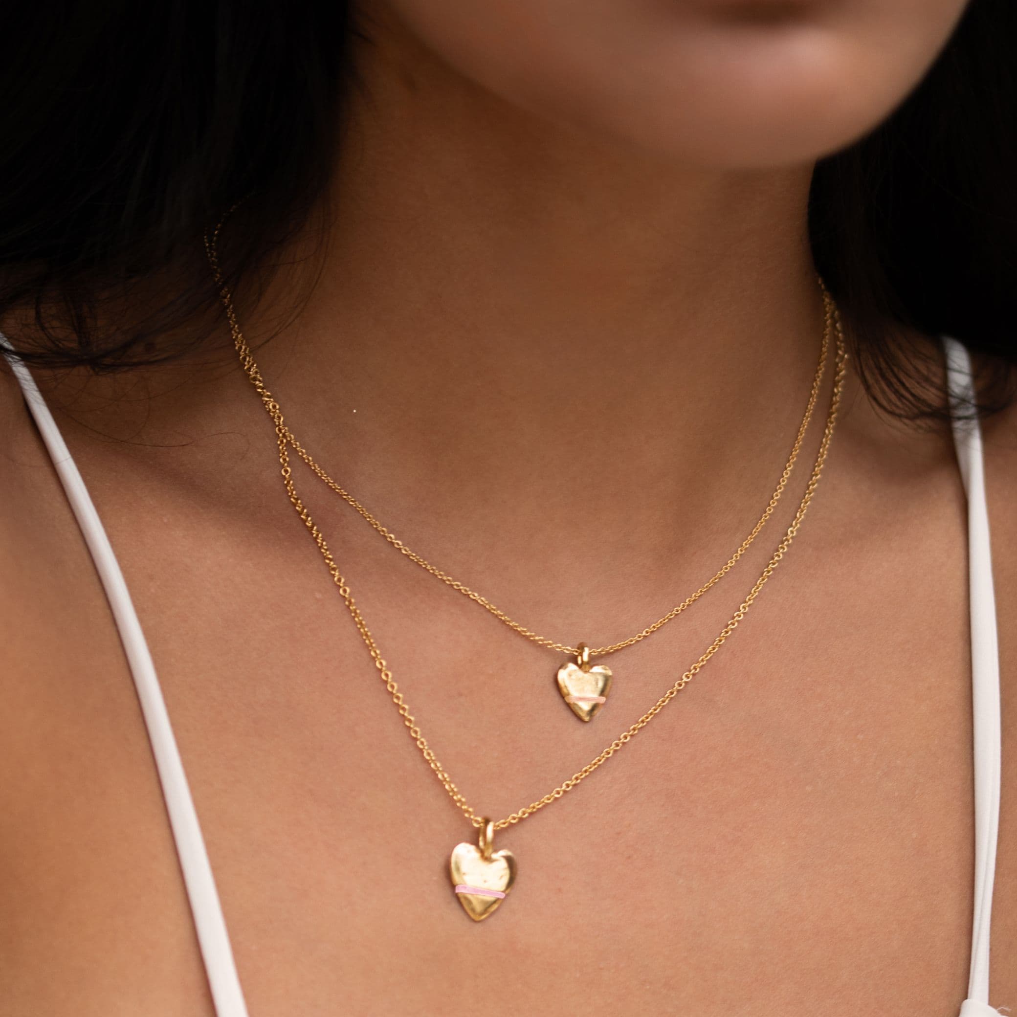 The Tiny Talisman Heart-Full Necklace - Thousand Fibres