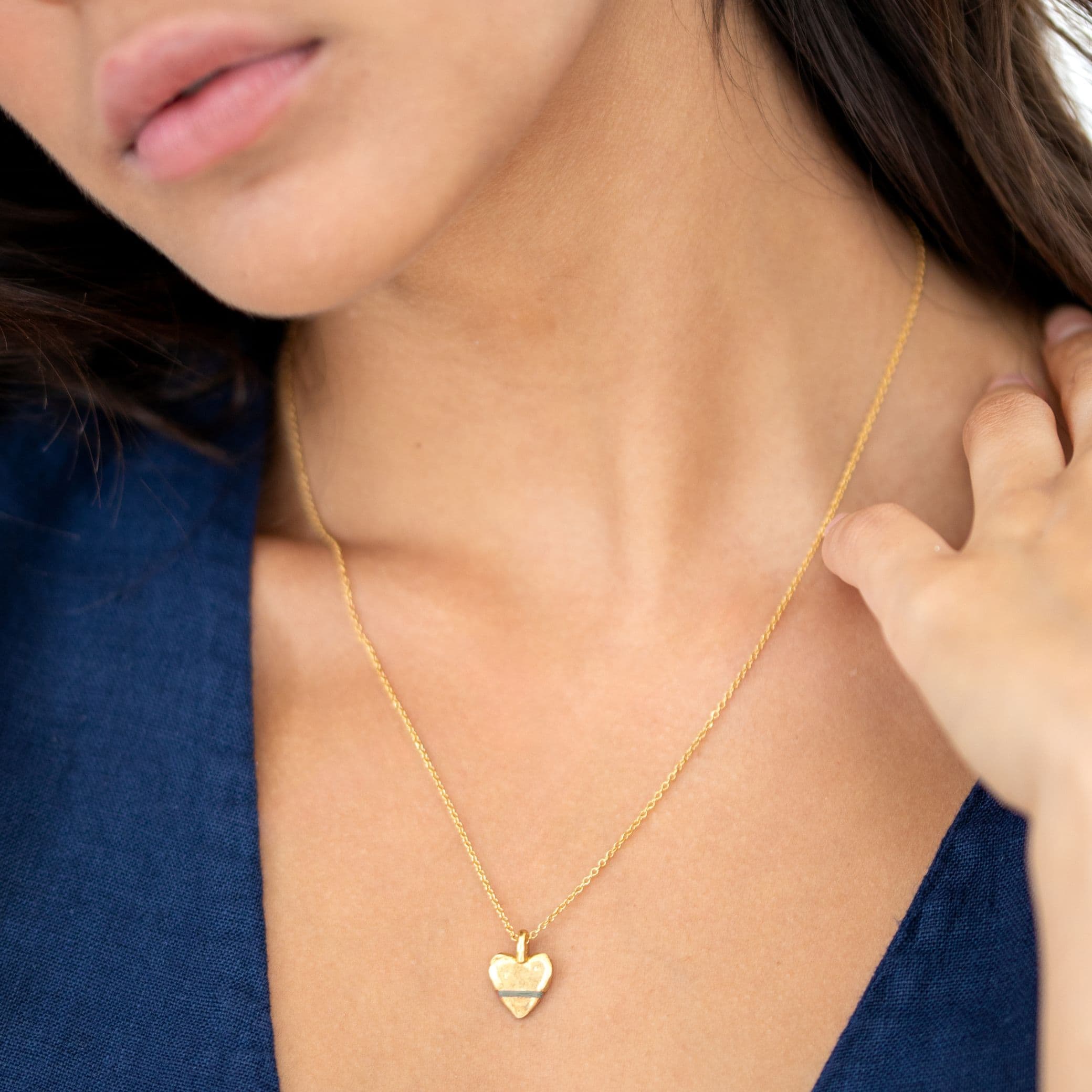 The Tiny Talisman Heart-Full Necklace - Thousand Fibres