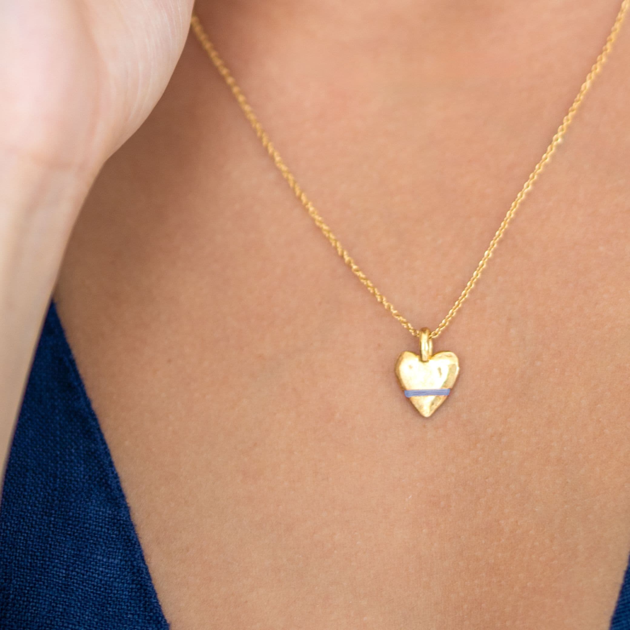 The Tiny Talisman Heart-Full Necklace - Thousand Fibres