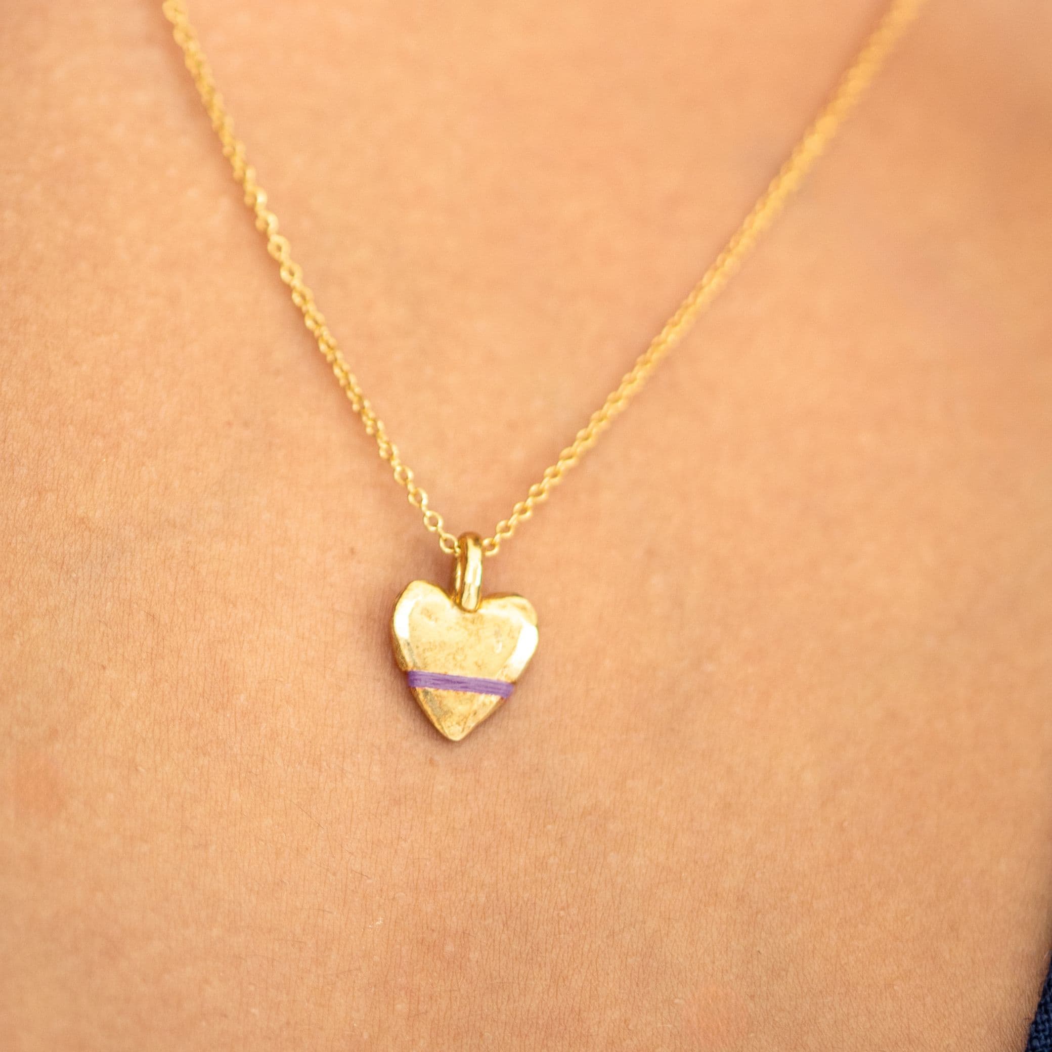 The Tiny Talisman Heart-Full Necklace - Thousand Fibres
