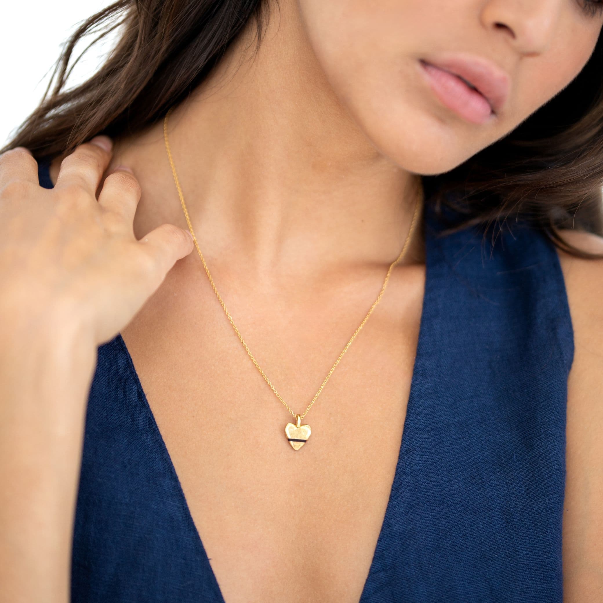 The Tiny Talisman Heart-Full Necklace - Thousand Fibres