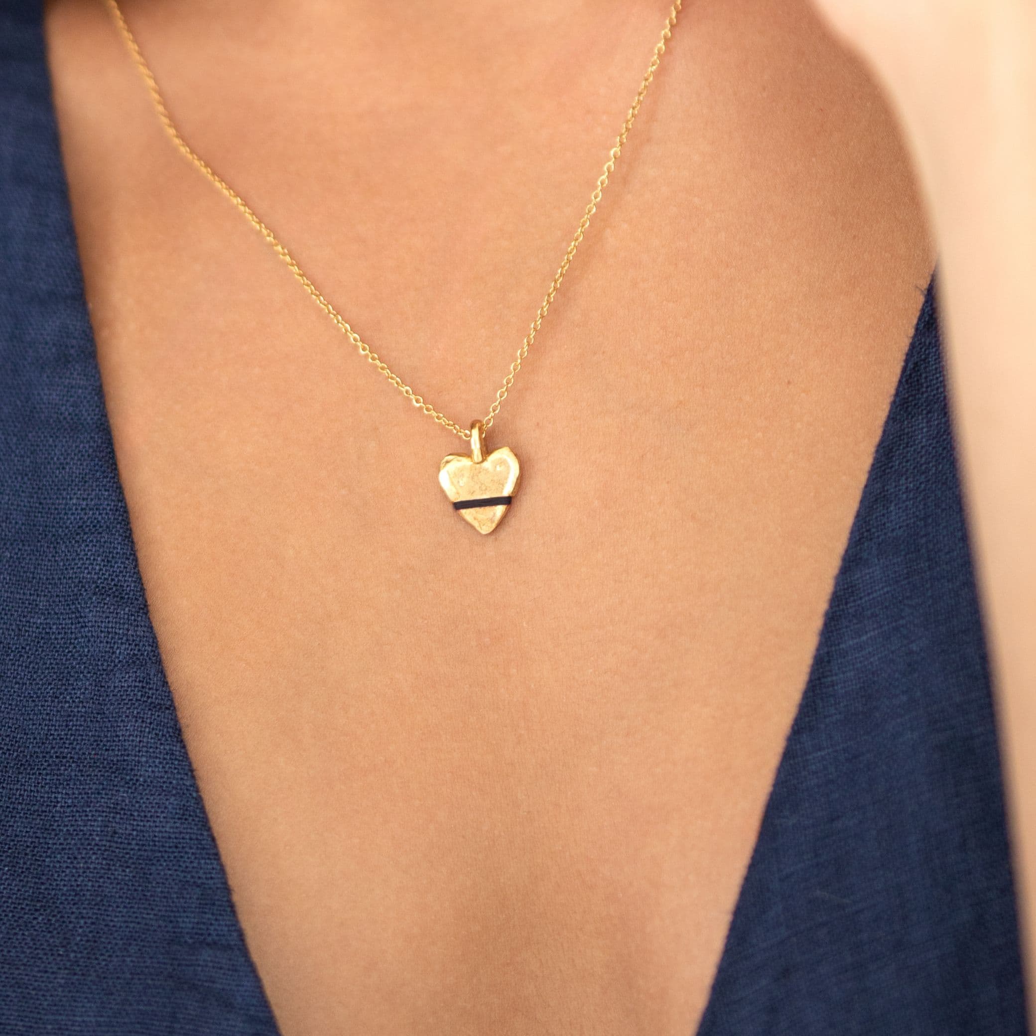 The Tiny Talisman Heart-Full Necklace - Thousand Fibres