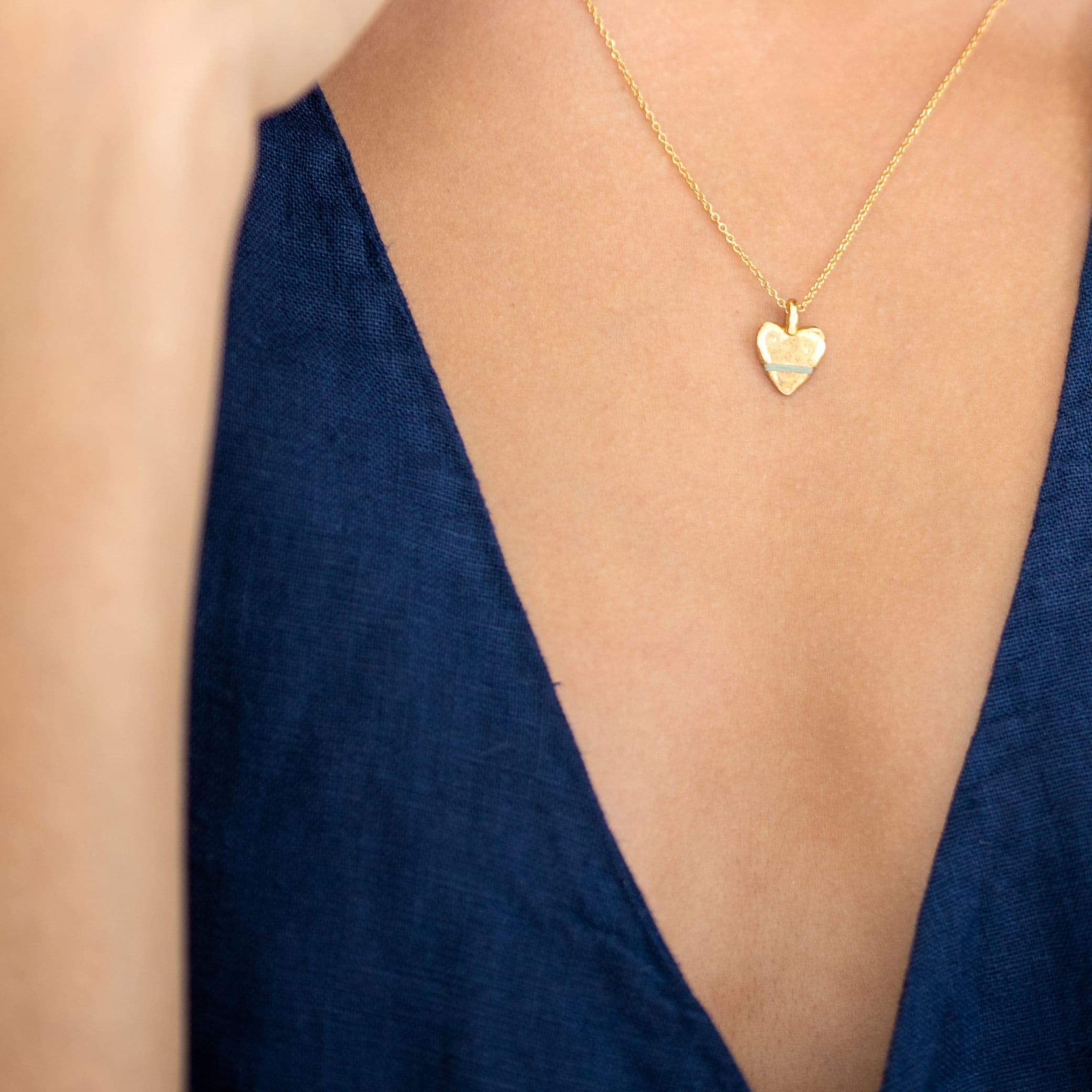 The Tiny Talisman Heart-Full Necklace - Thousand Fibres