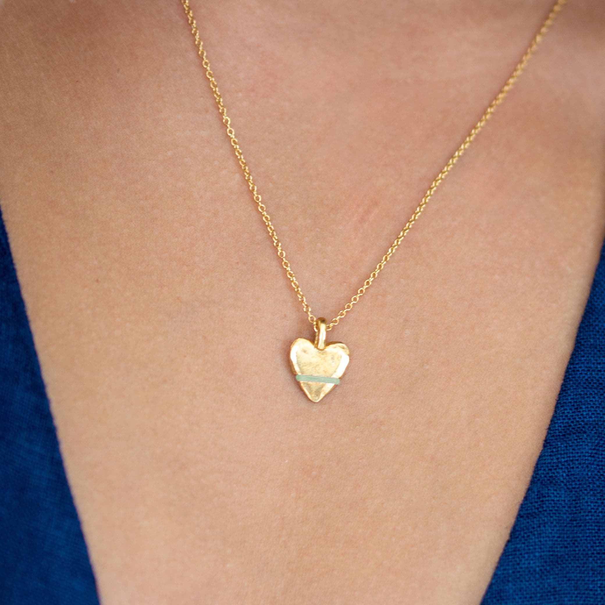 The Tiny Talisman Heart-Full Necklace - Thousand Fibres