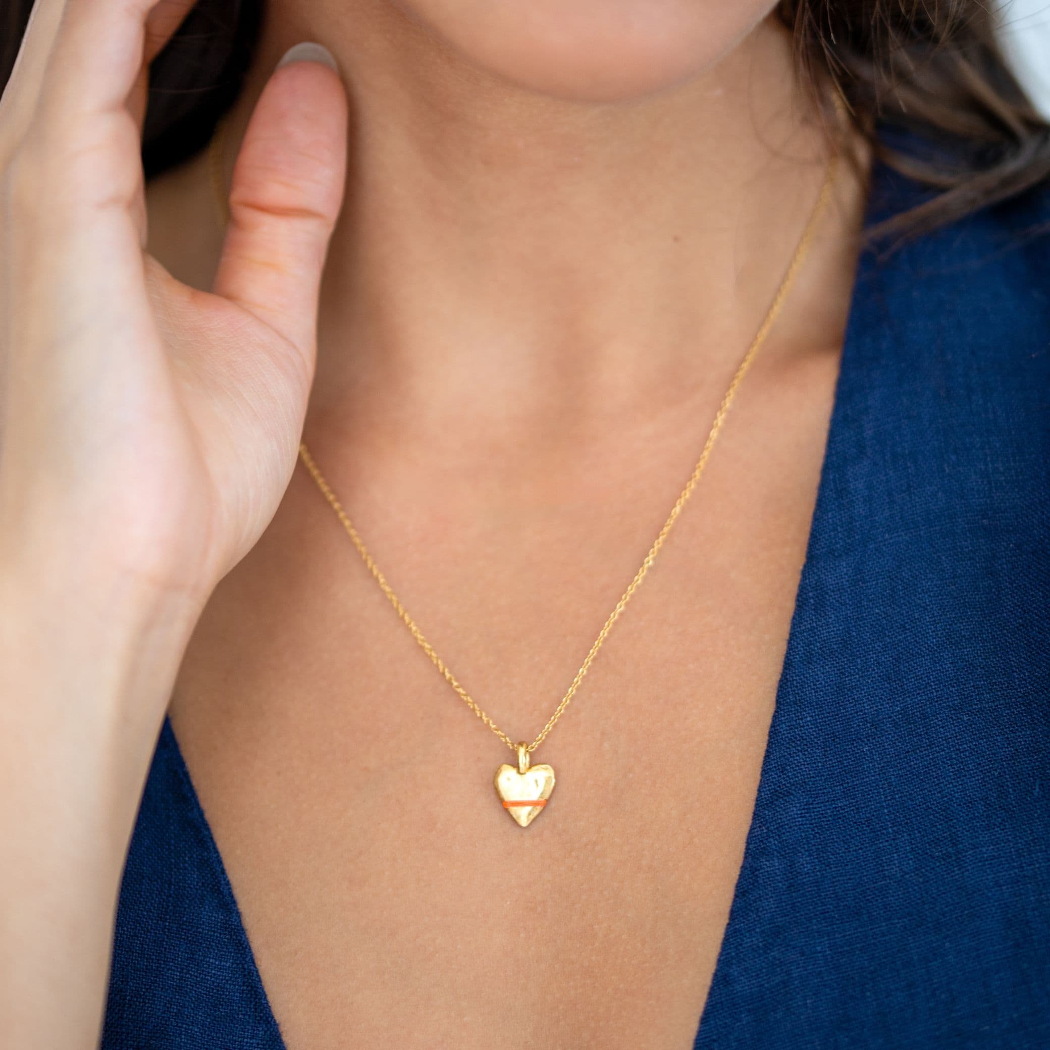 The Tiny Talisman Heart-Full Necklace - Thousand Fibres