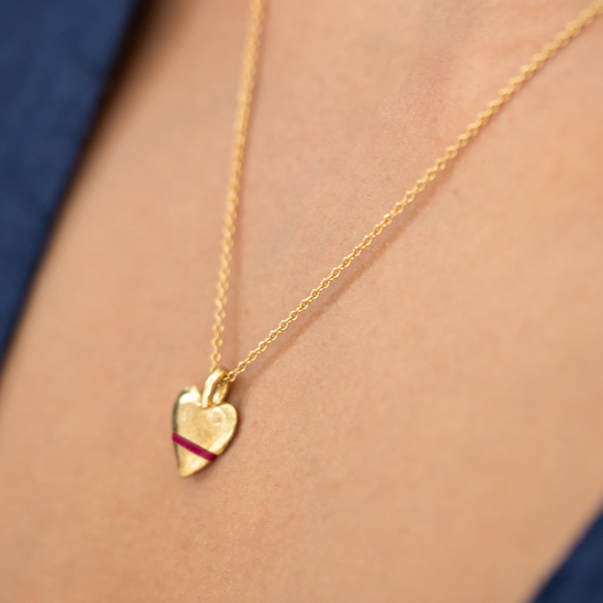 The Tiny Talisman Heart-Full Necklace - Thousand Fibres