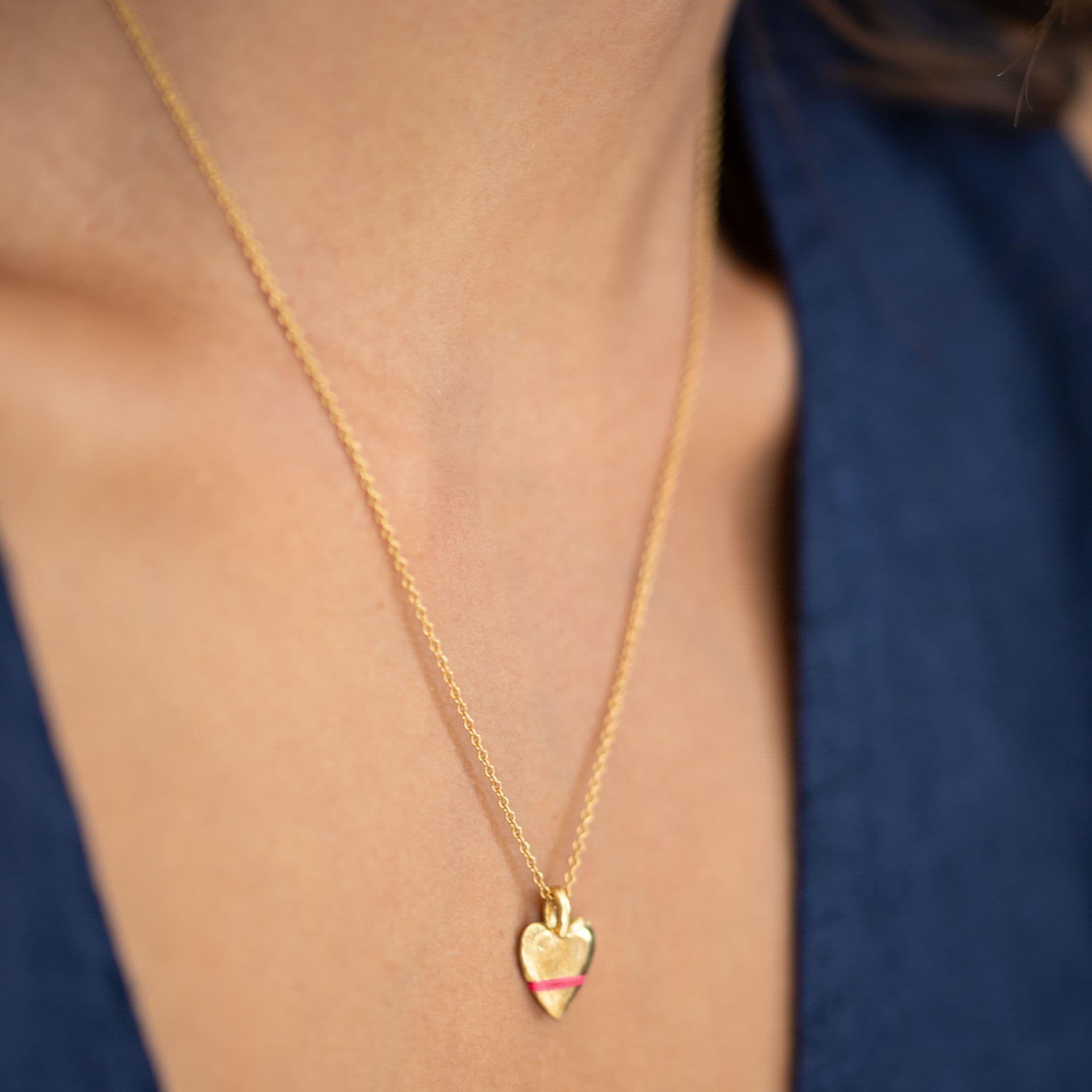 The Tiny Talisman Heart-Full Necklace - Thousand Fibres