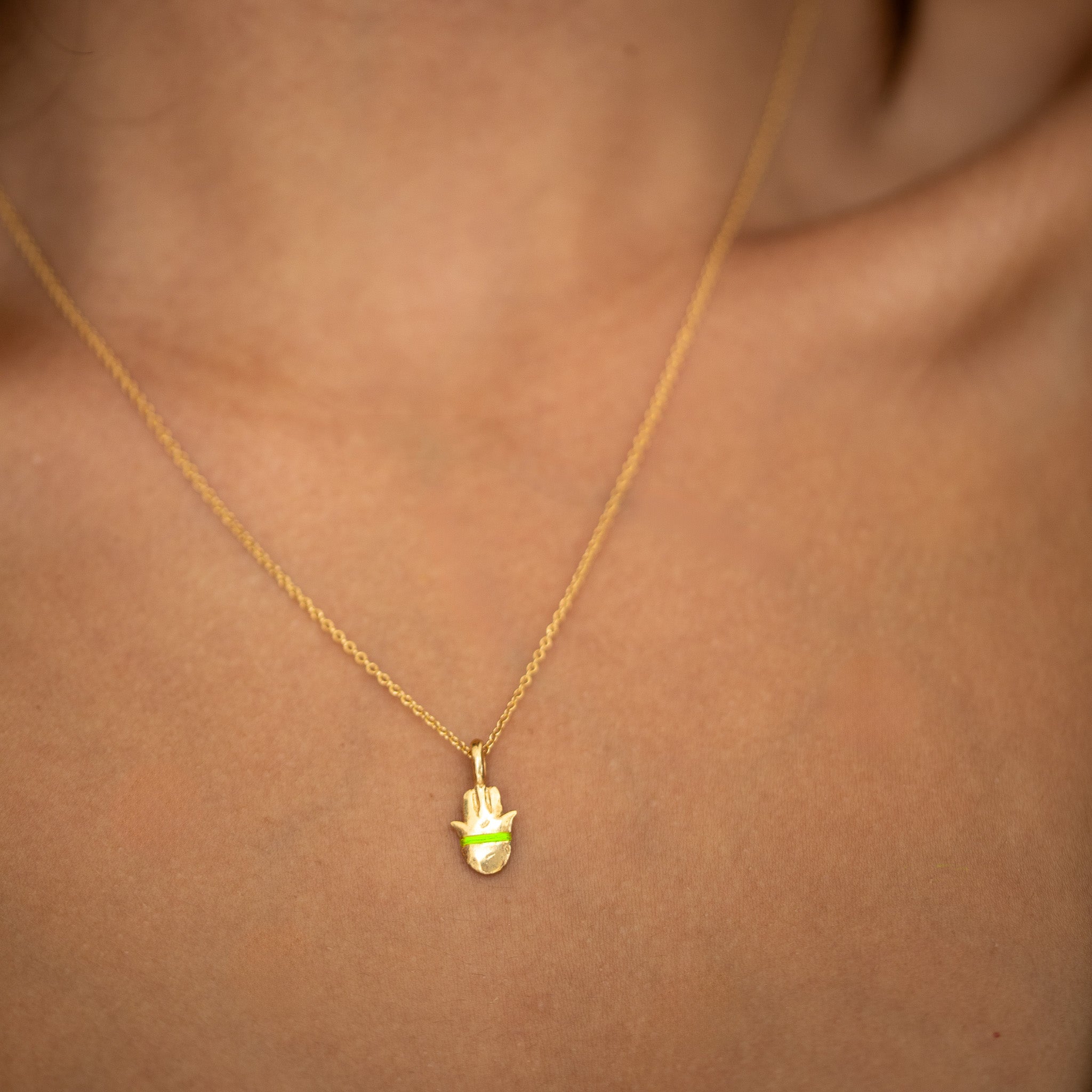 The Tiny Talisman Hamsa Necklace