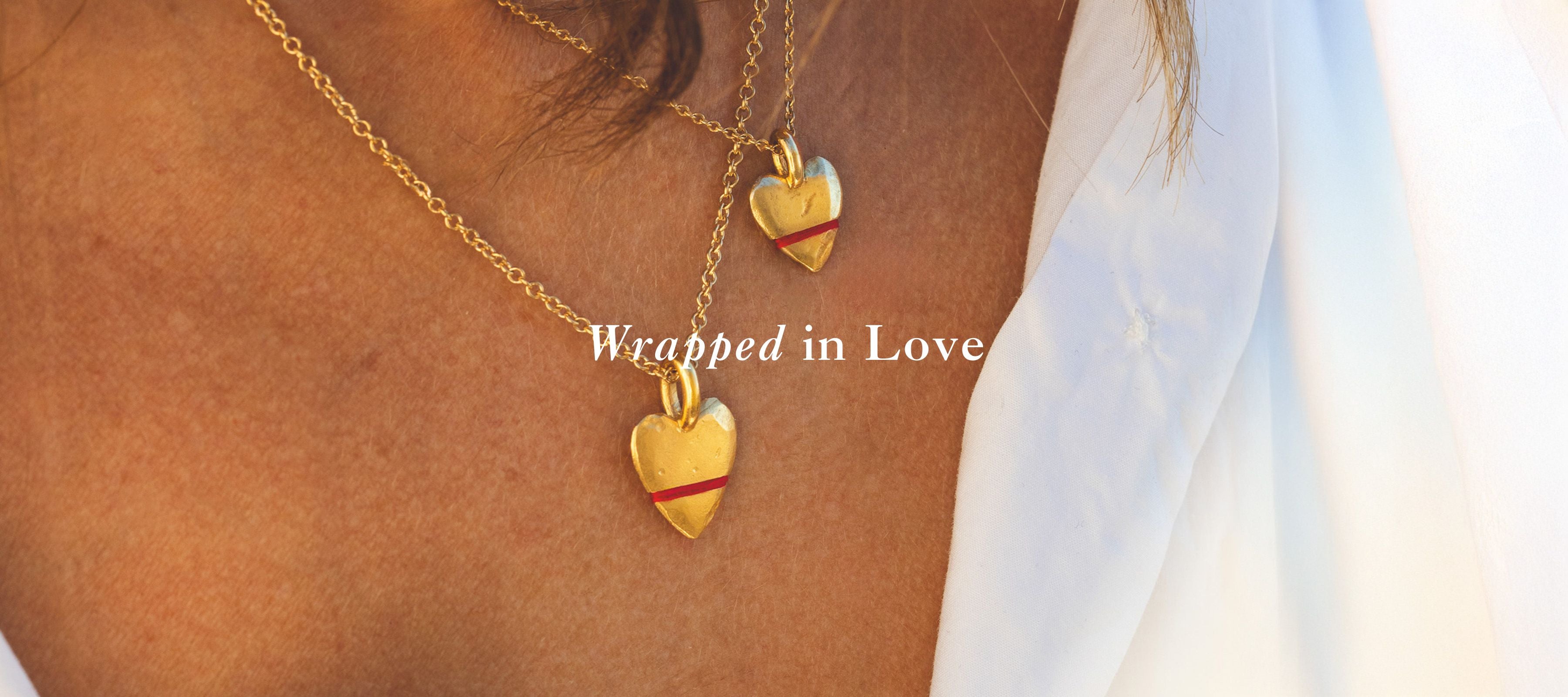Thousand Fibres Mini Full-Heart Necklace Wrapped in Love