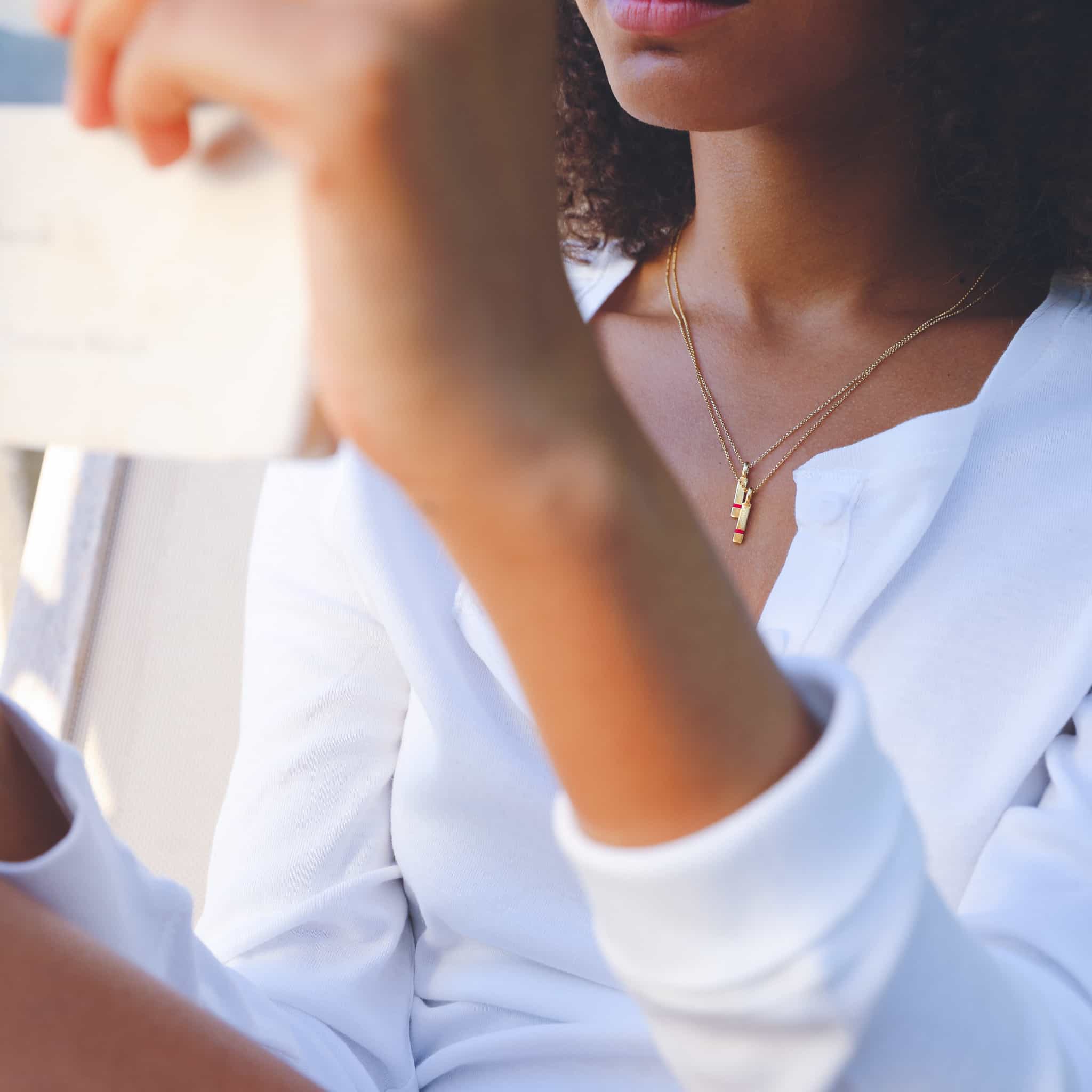 The Mini Between-Us Necklace - Thousand Fibres