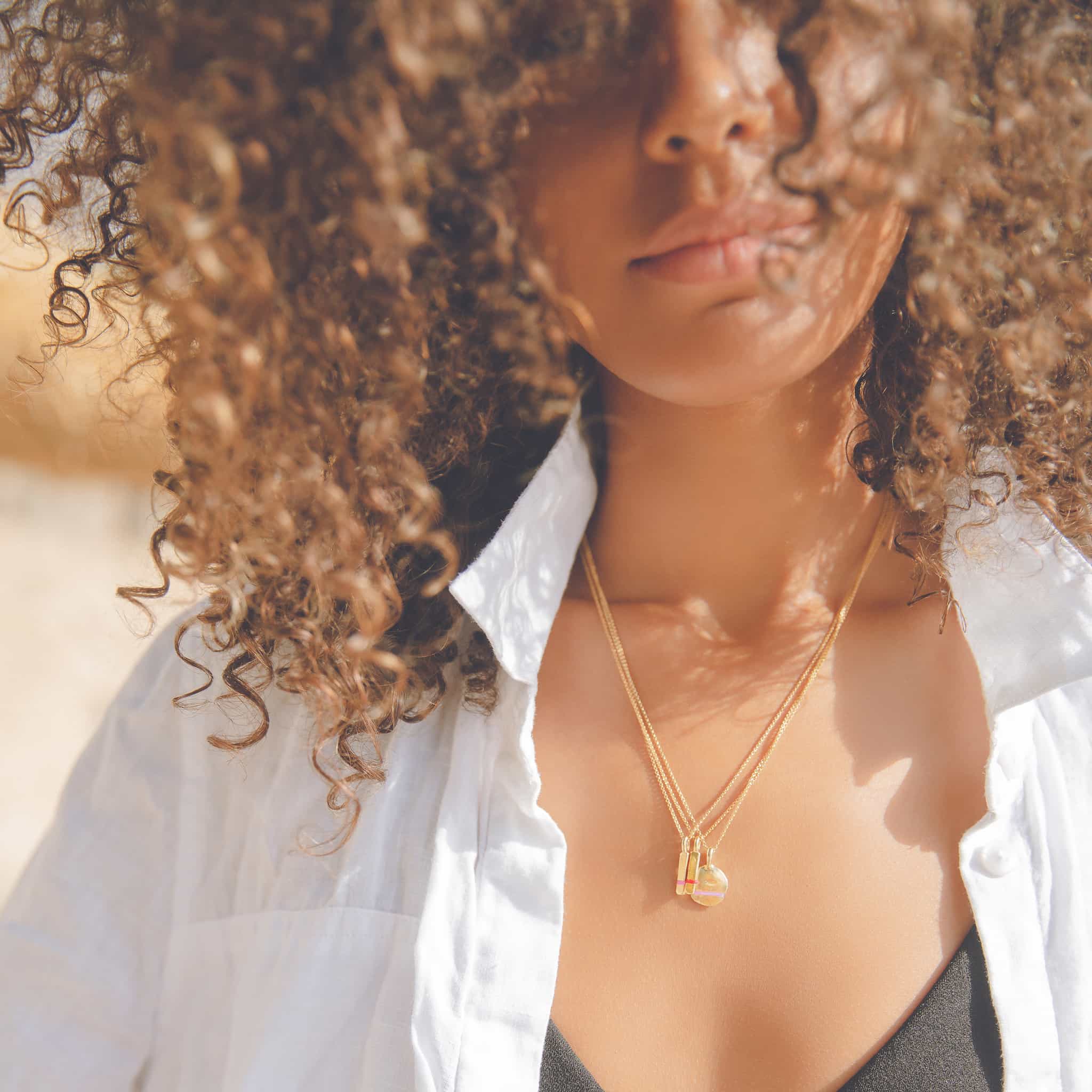 The Mini Full-Circle Necklace - Thousand Fibres