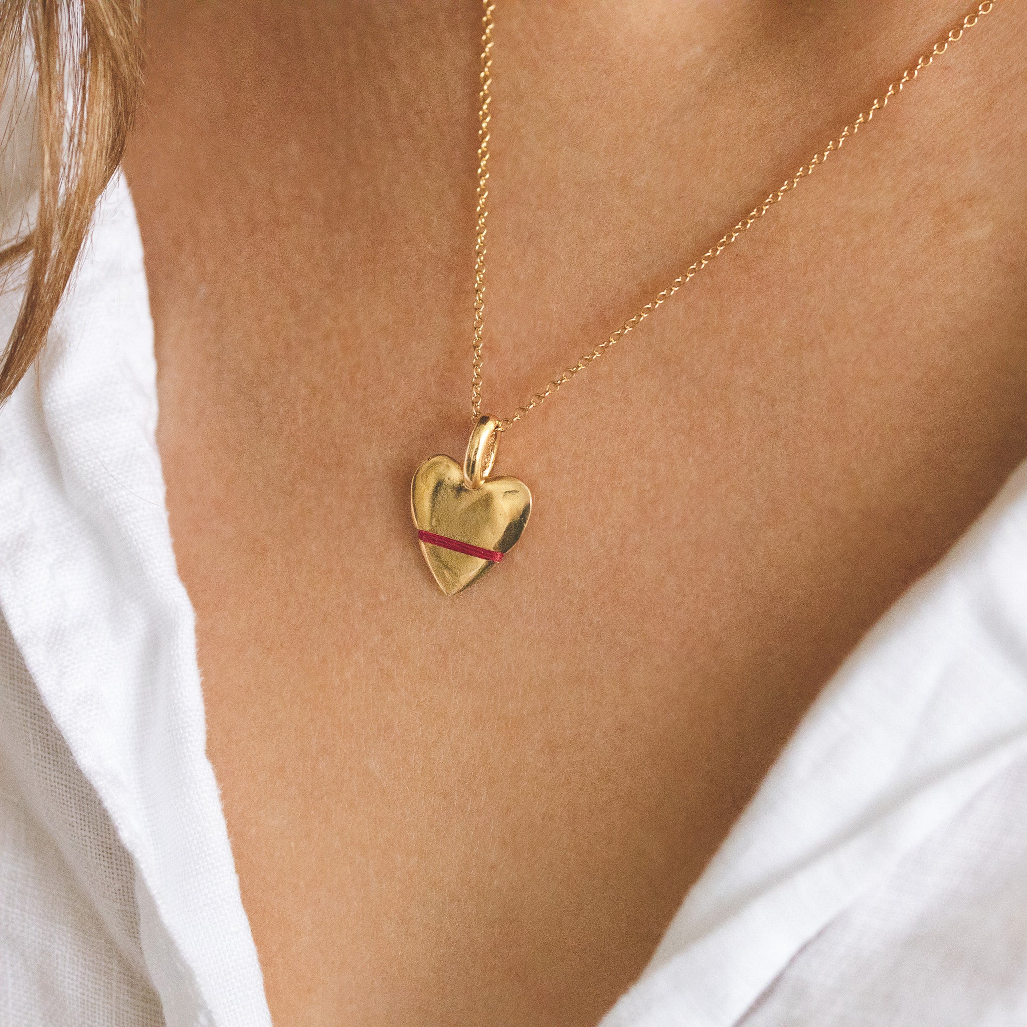 The Tiny Talisman Heart-Full Necklace - Thousand Fibres