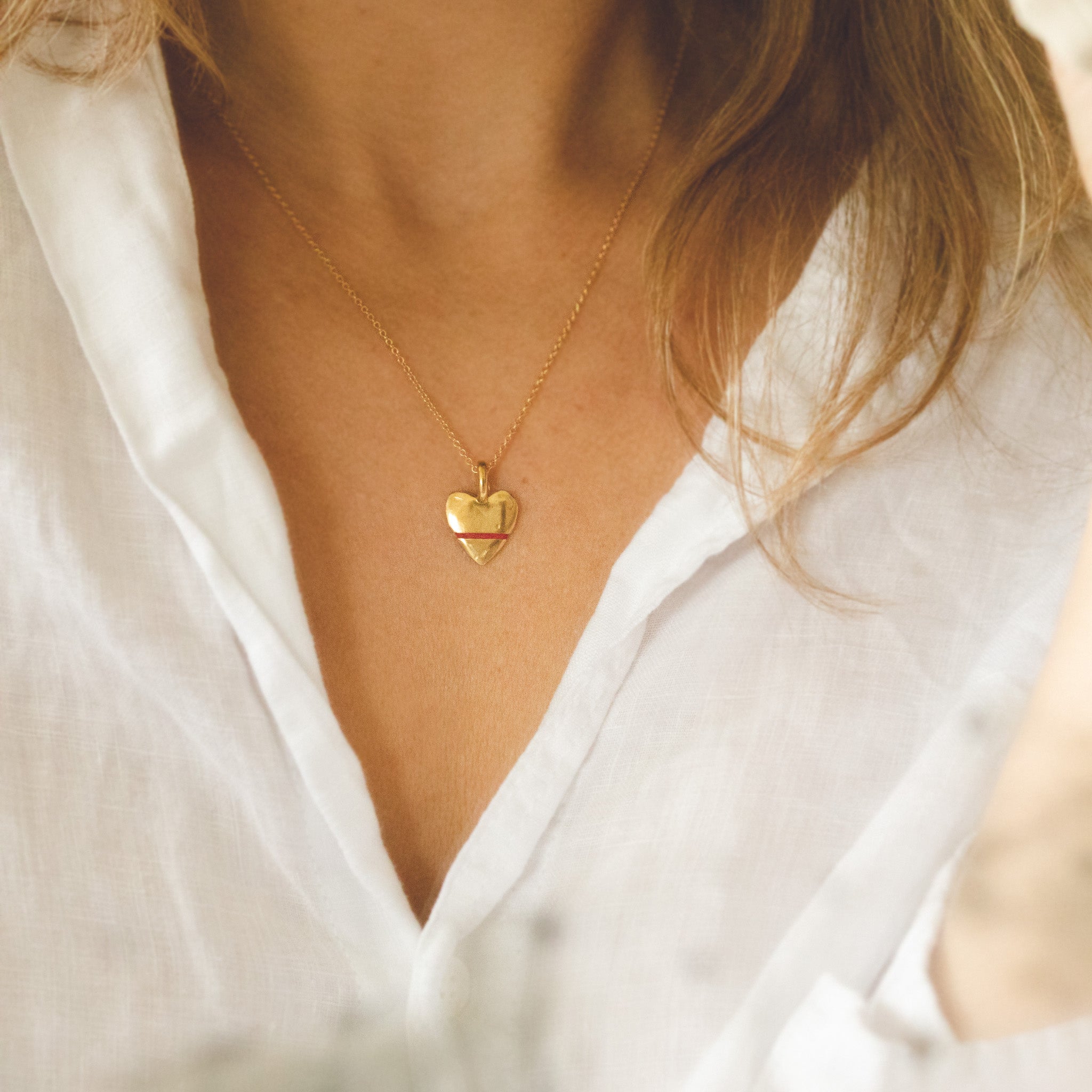 The Mini Heart-Full Necklace - Thousand Fibres