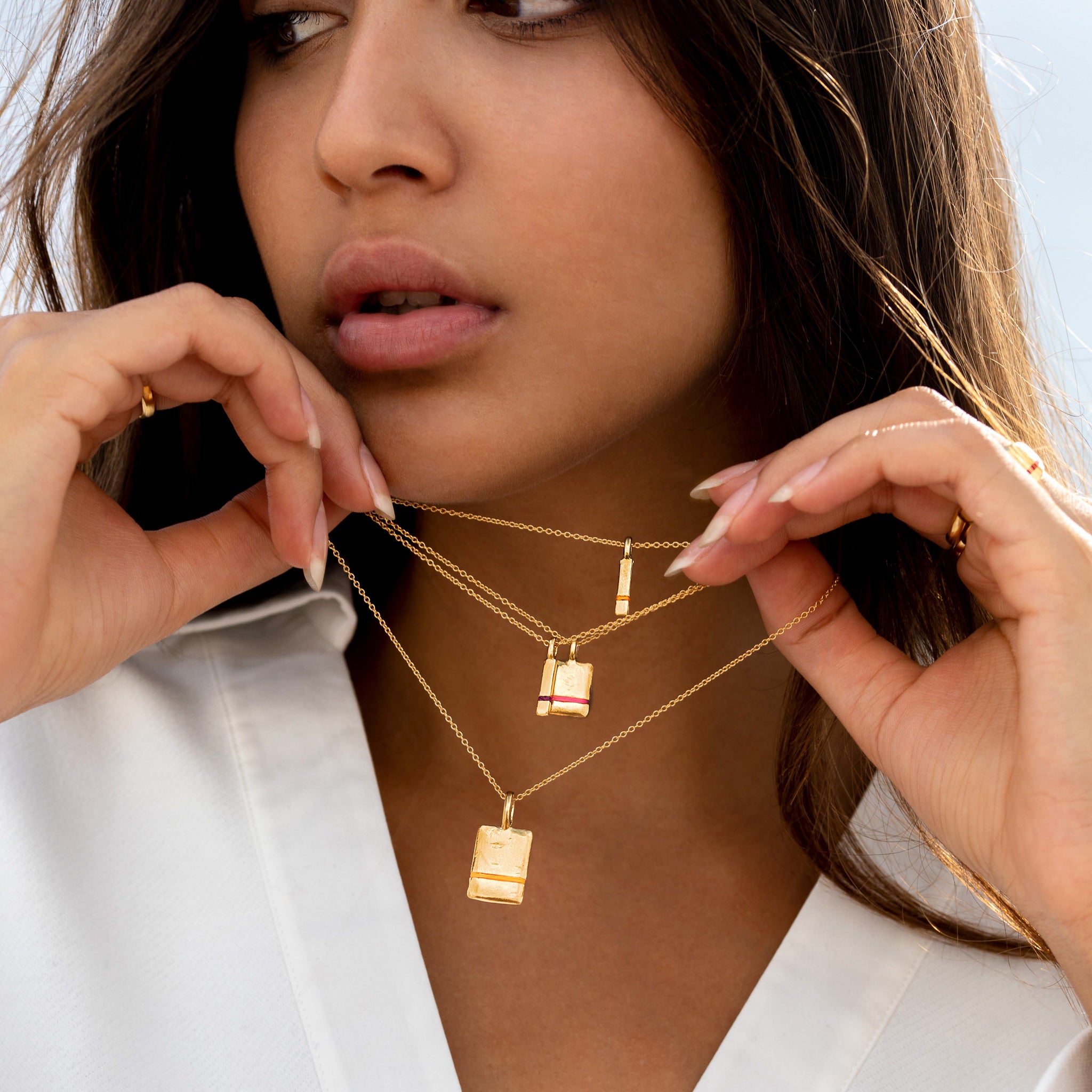 The Mini Between-Us Necklace - Thousand Fibres