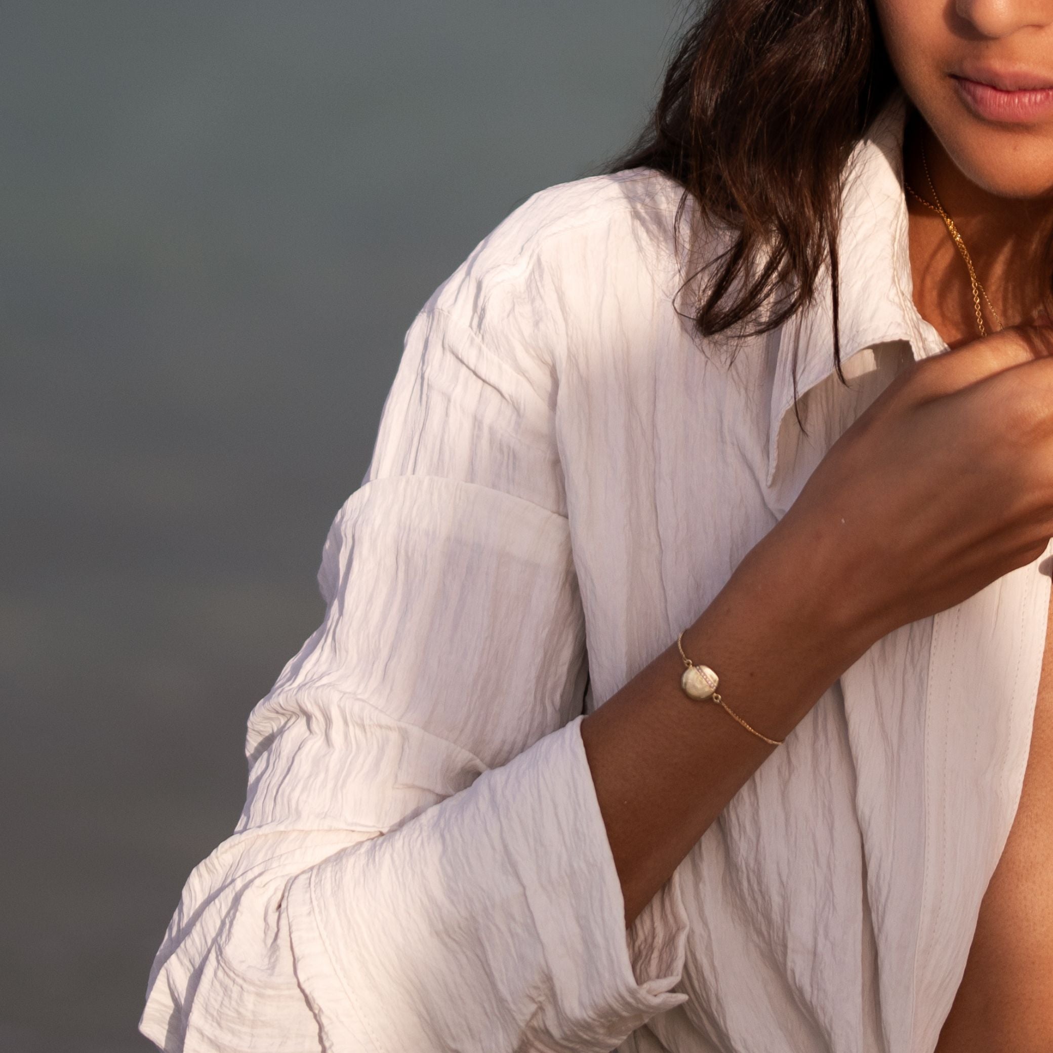 The Pearl Mini Full-Circle Bracelet - Thousand Fibres