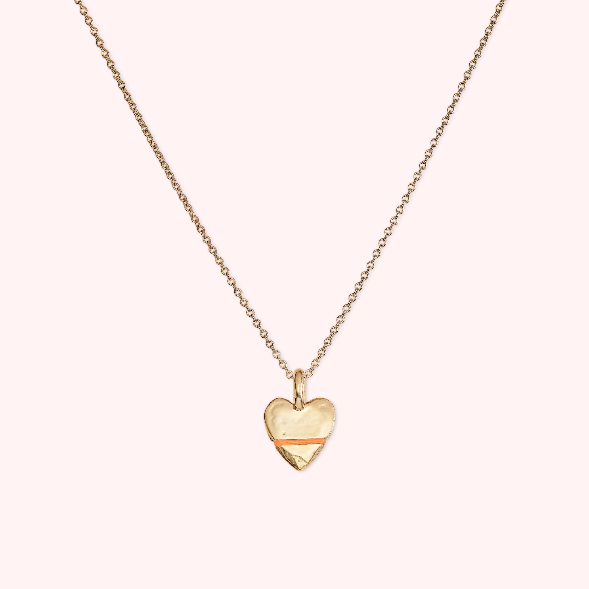 Thousand Fibres  Mini Full-Heart Necklace in Flare