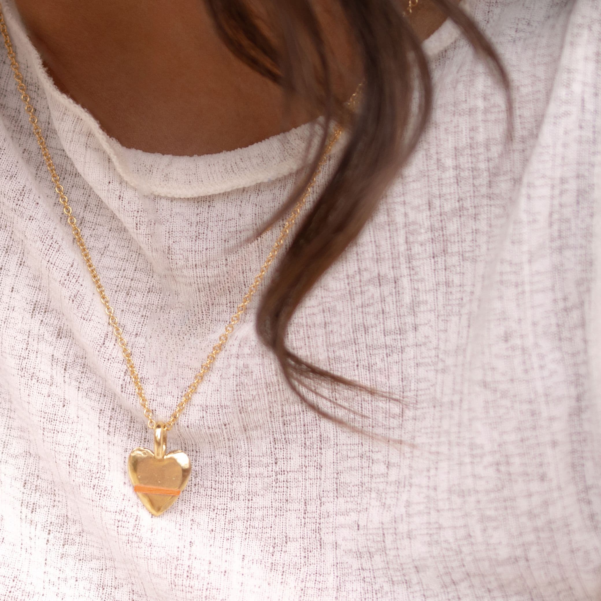 The Mini Heart-Full Necklace - Thousand Fibres