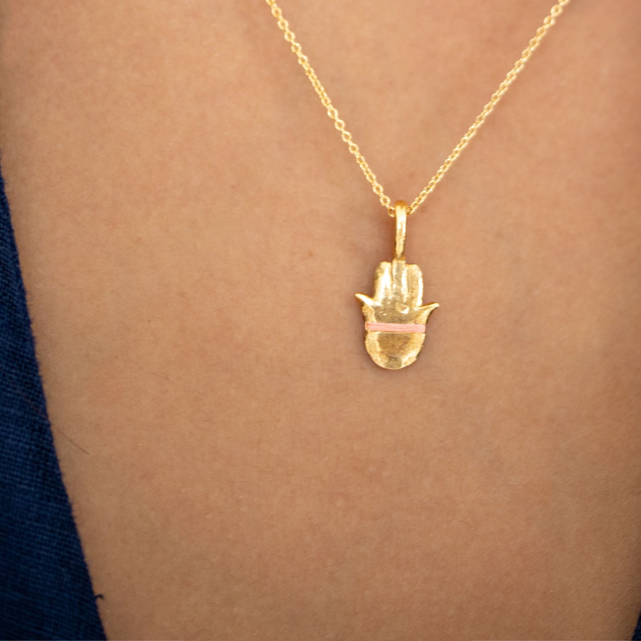 The Mini Hamsa Necklace - Thousand Fibres