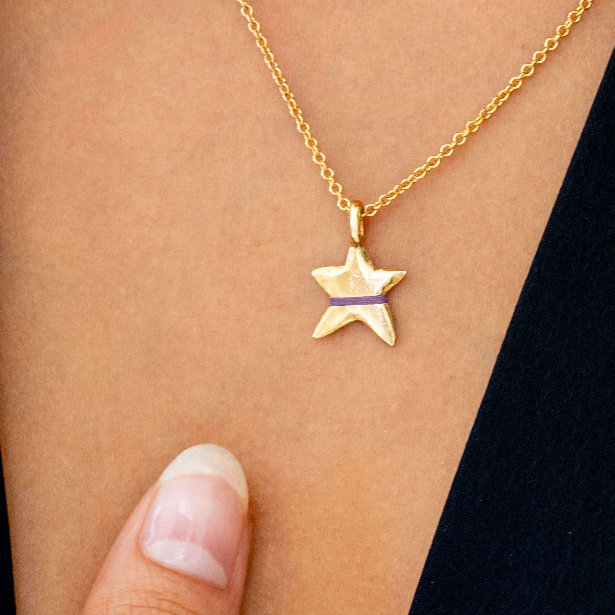 The Mini Lucky Star Necklace - Thousand Fibres